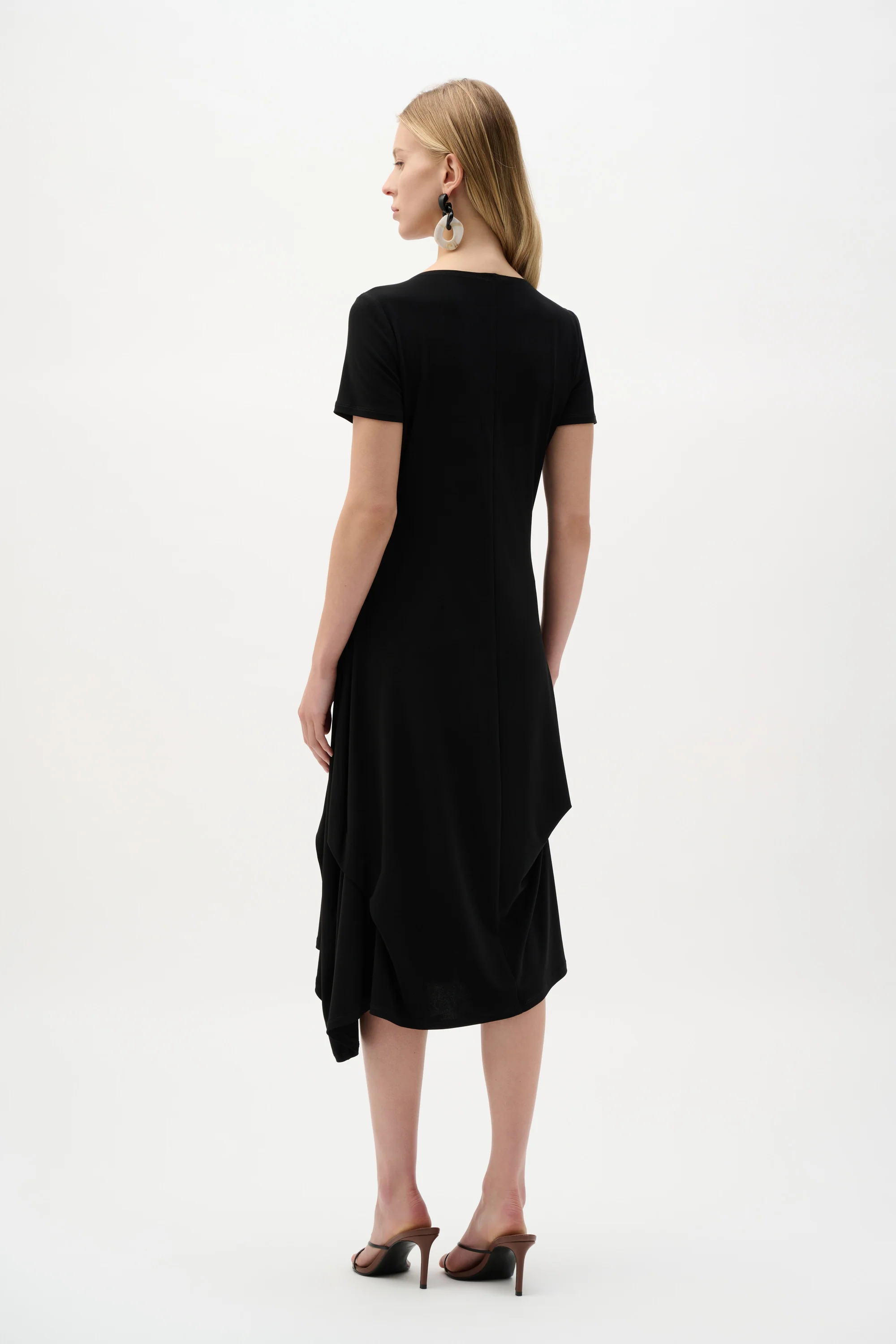 Joseph Ribkoff  Trapeze Dress With Boat Neck Style 262032 - Image 4