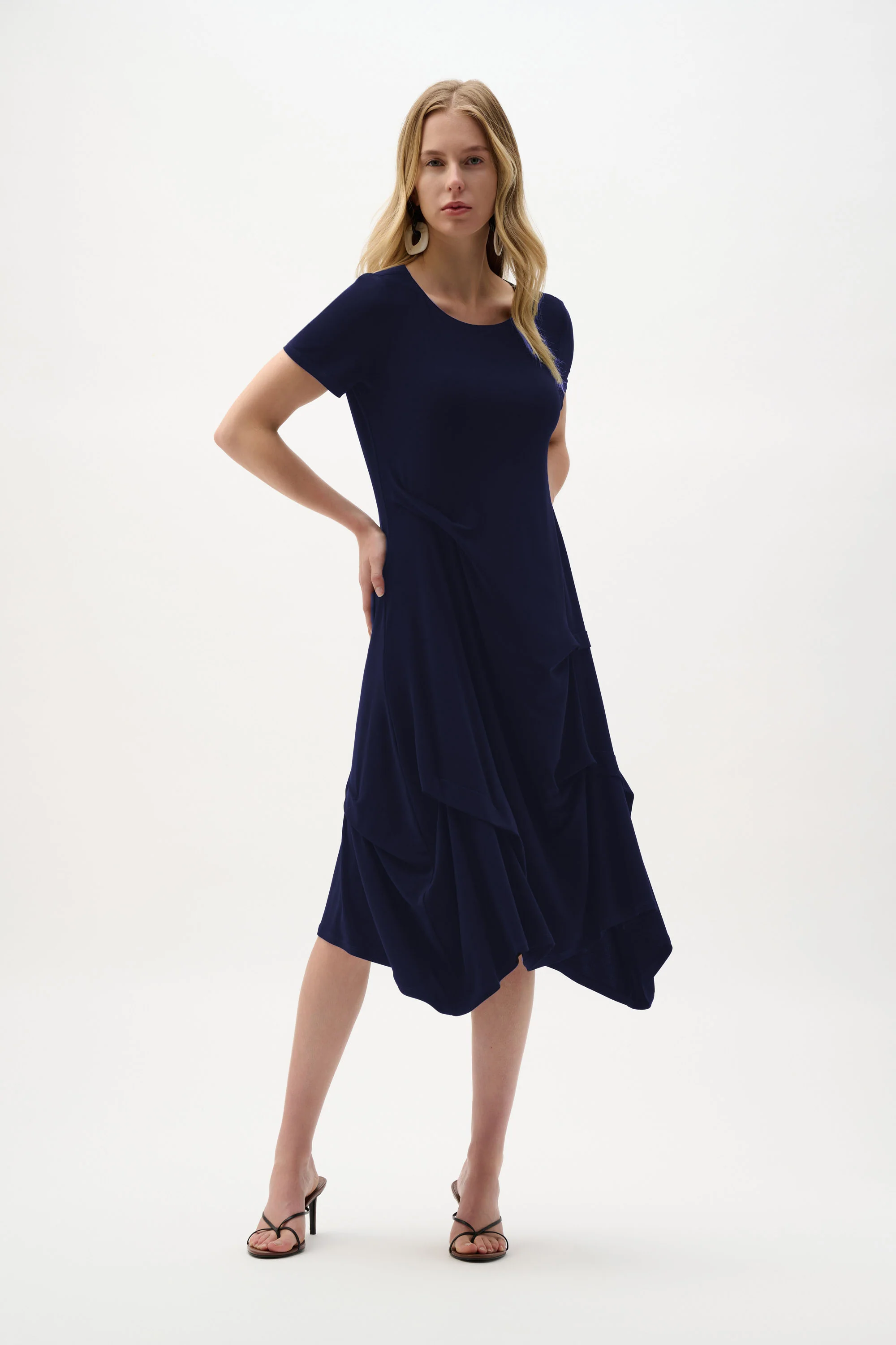 Joseph Ribkoff  Trapeze Dress With Boat Neck Style 262032 - Image 5