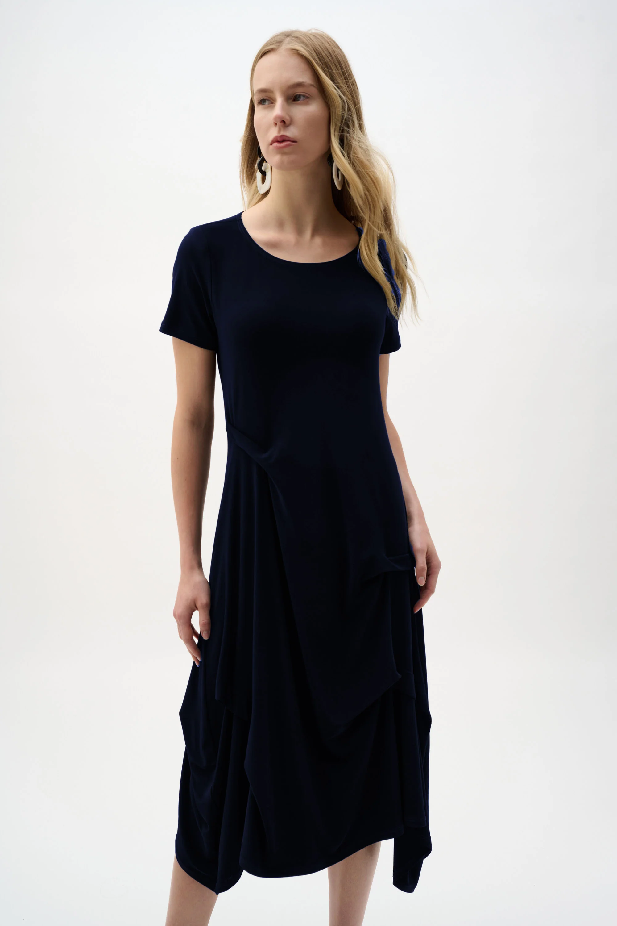 Joseph Ribkoff  Trapeze Dress With Boat Neck Style 262032 - Image 7
