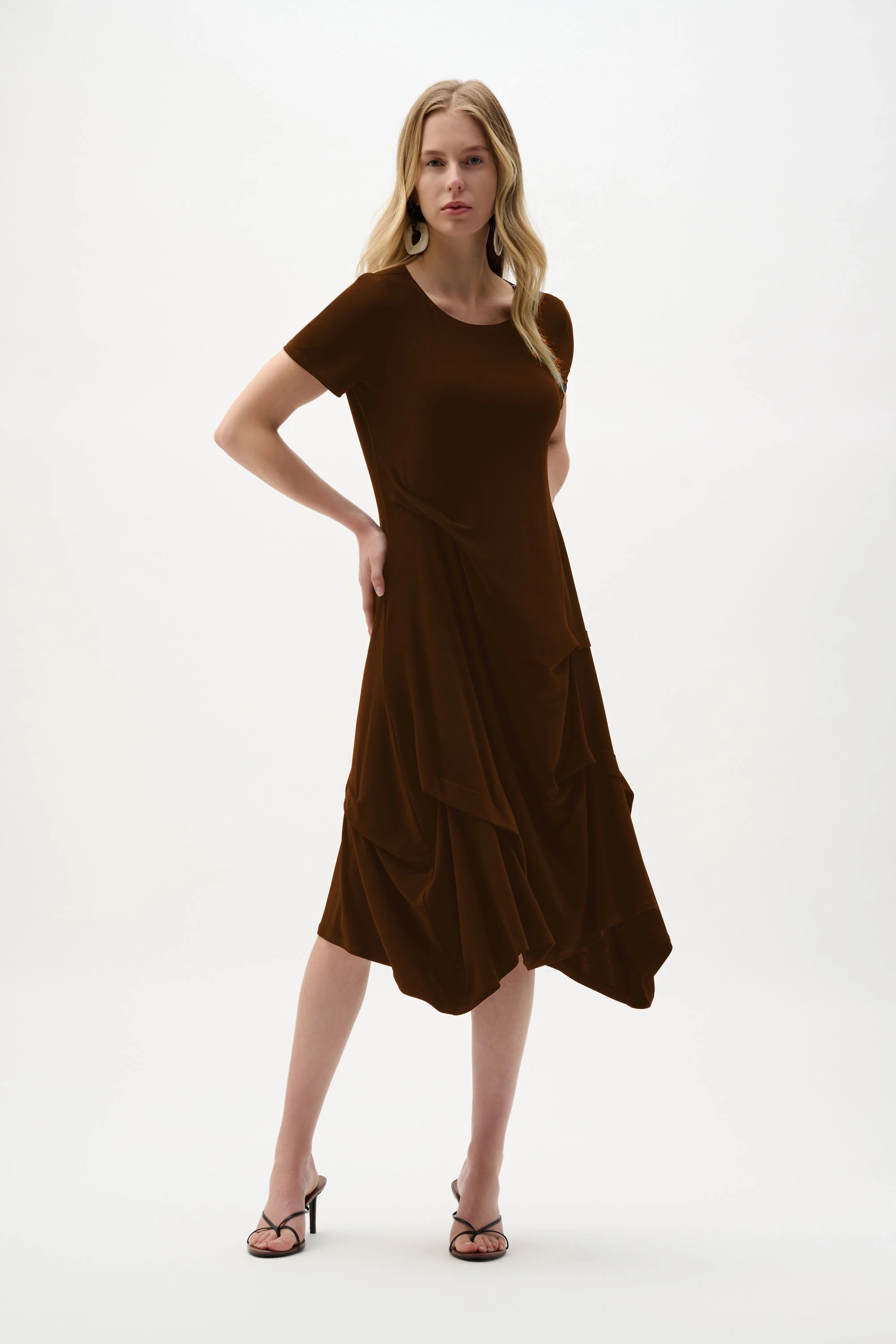 Joseph Ribkoff  Trapeze Dress With Boat Neck Style 262032 - Image 8