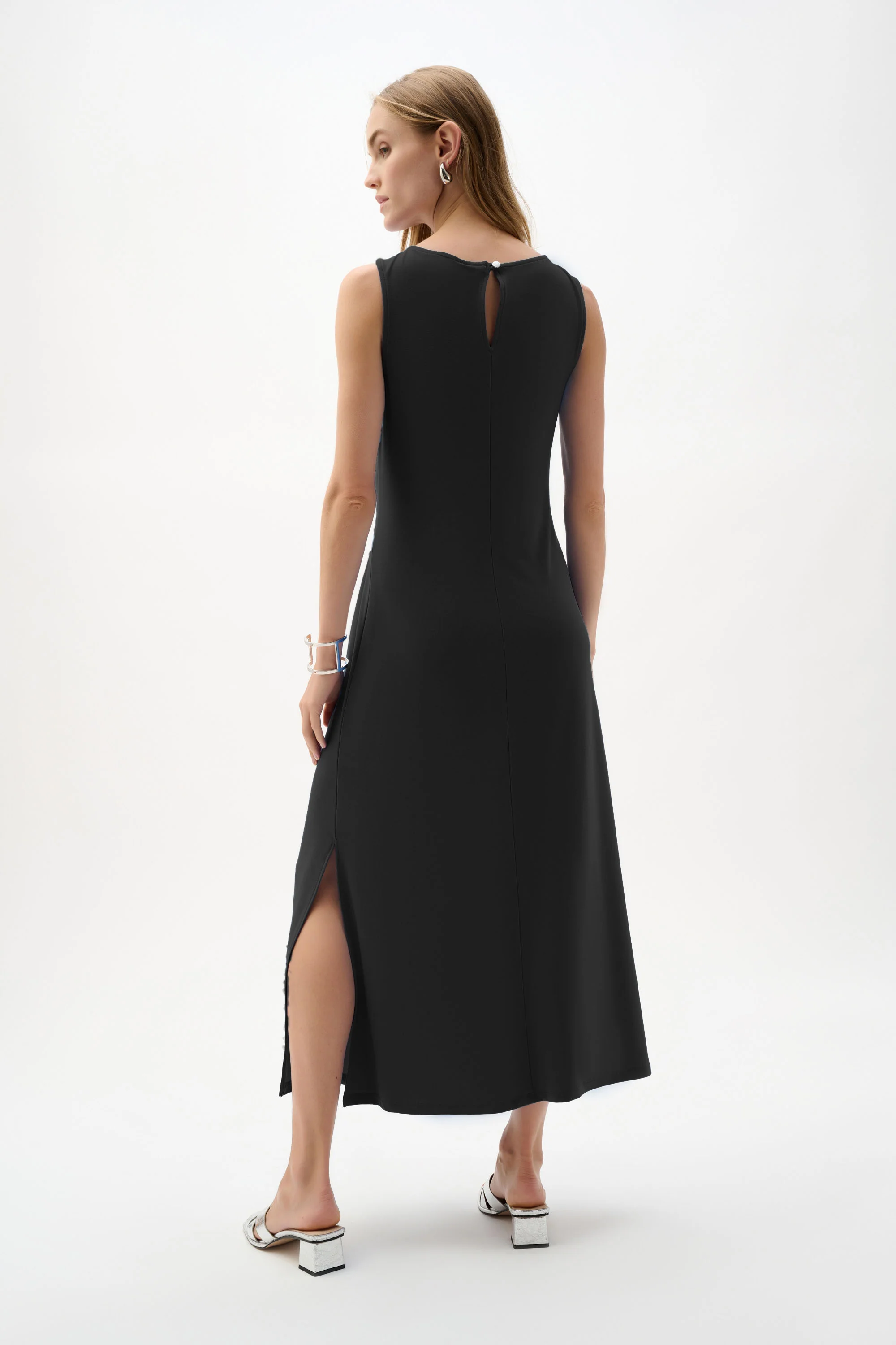 Joseph Ribkoff Trapeze Dress With Buckle Detail Style 262113 - Image 8