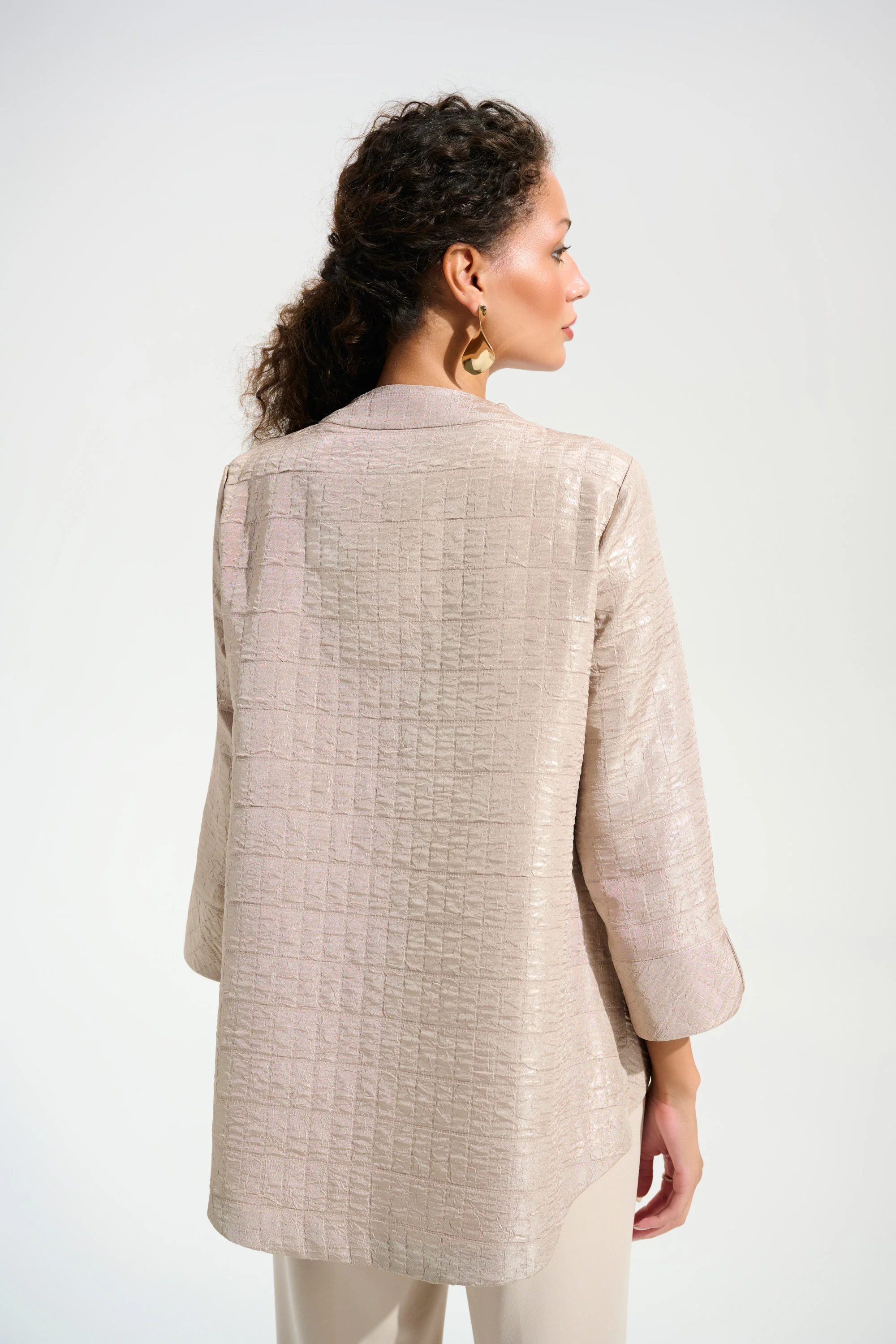 Joseph Ribkoff Trapeze Jacket With Statement Button Style 261731 - Image 3