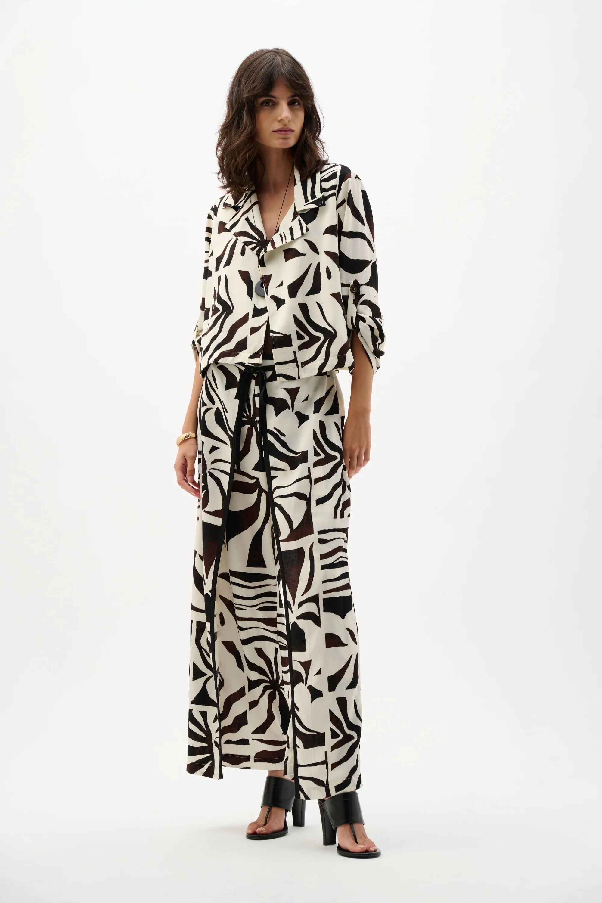 Joseph Ribkoff Tropical Print Boxy Blazer Style 262193 - Image 6
