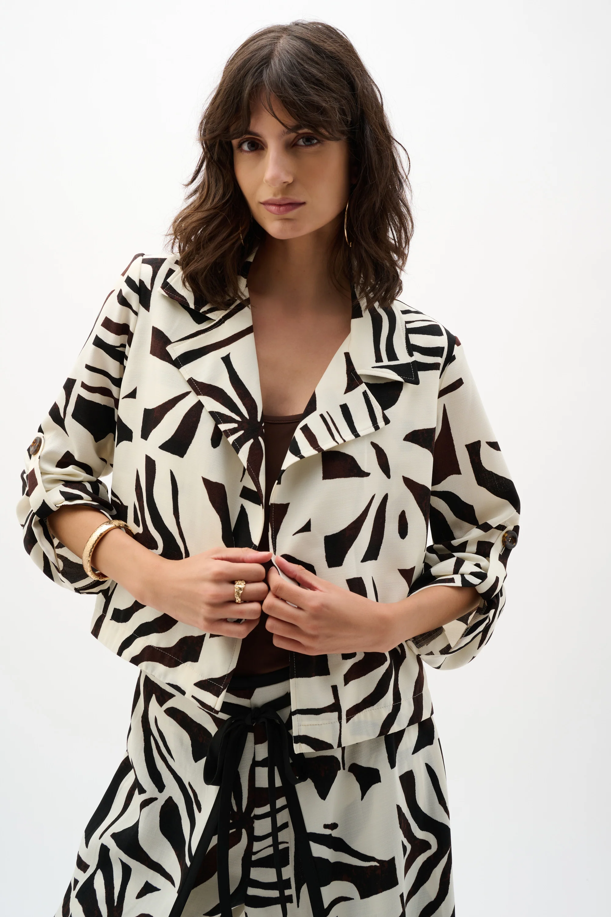 Joseph Ribkoff Tropical Print Boxy Blazer Style 262193 - Image 7