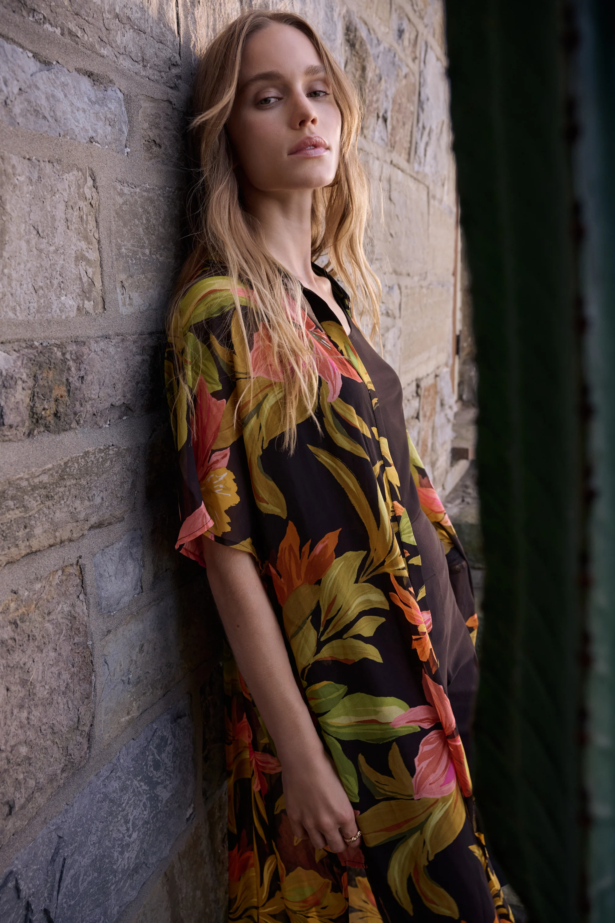Joseph Ribkoff Tropical Print Straight Blouse Style 262949 - Image 6