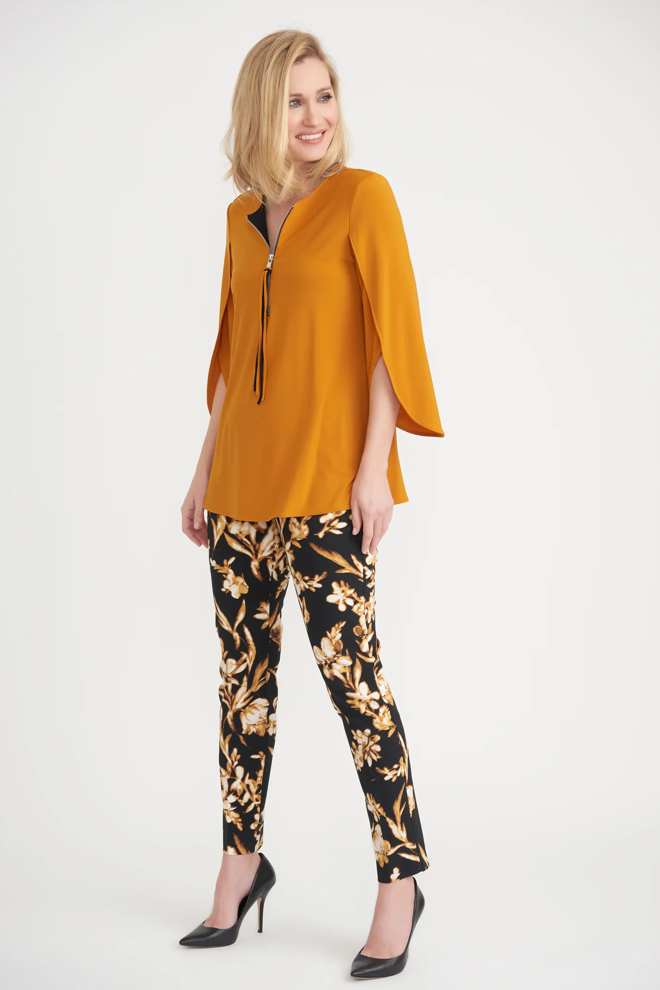Joseph Ribkoff Tumeric Tunic Style 201421 - Image 3