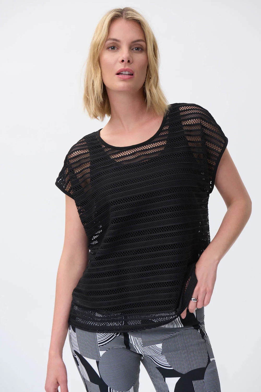 Joseph Ribkoff Two-Piece Black Top Style 231003