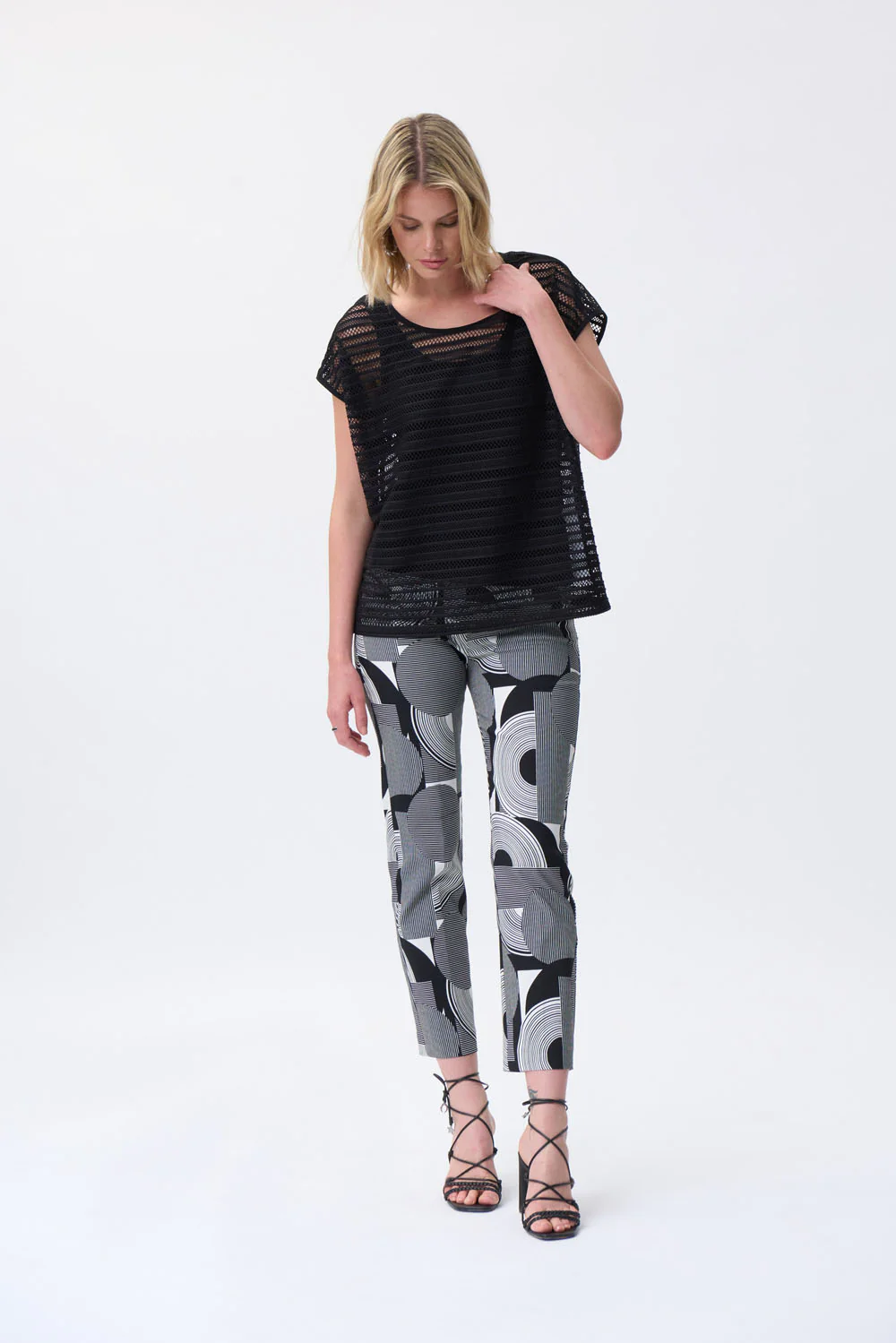 Joseph Ribkoff Two-Piece Black Top Style 231003 - Image 4