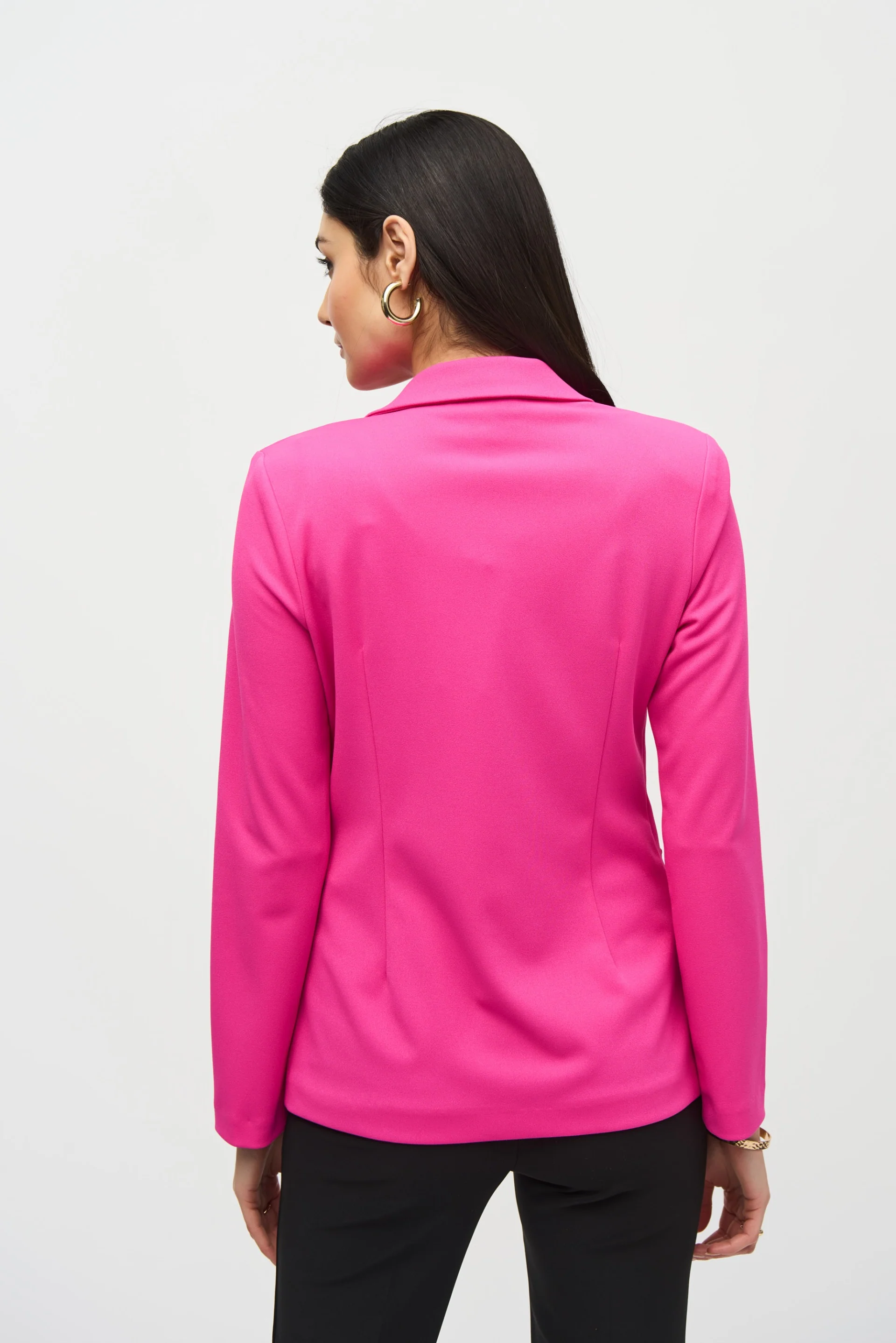 Joseph Ribkoff Ultra Pink Fitted Blazer Style 242201 - Image 4