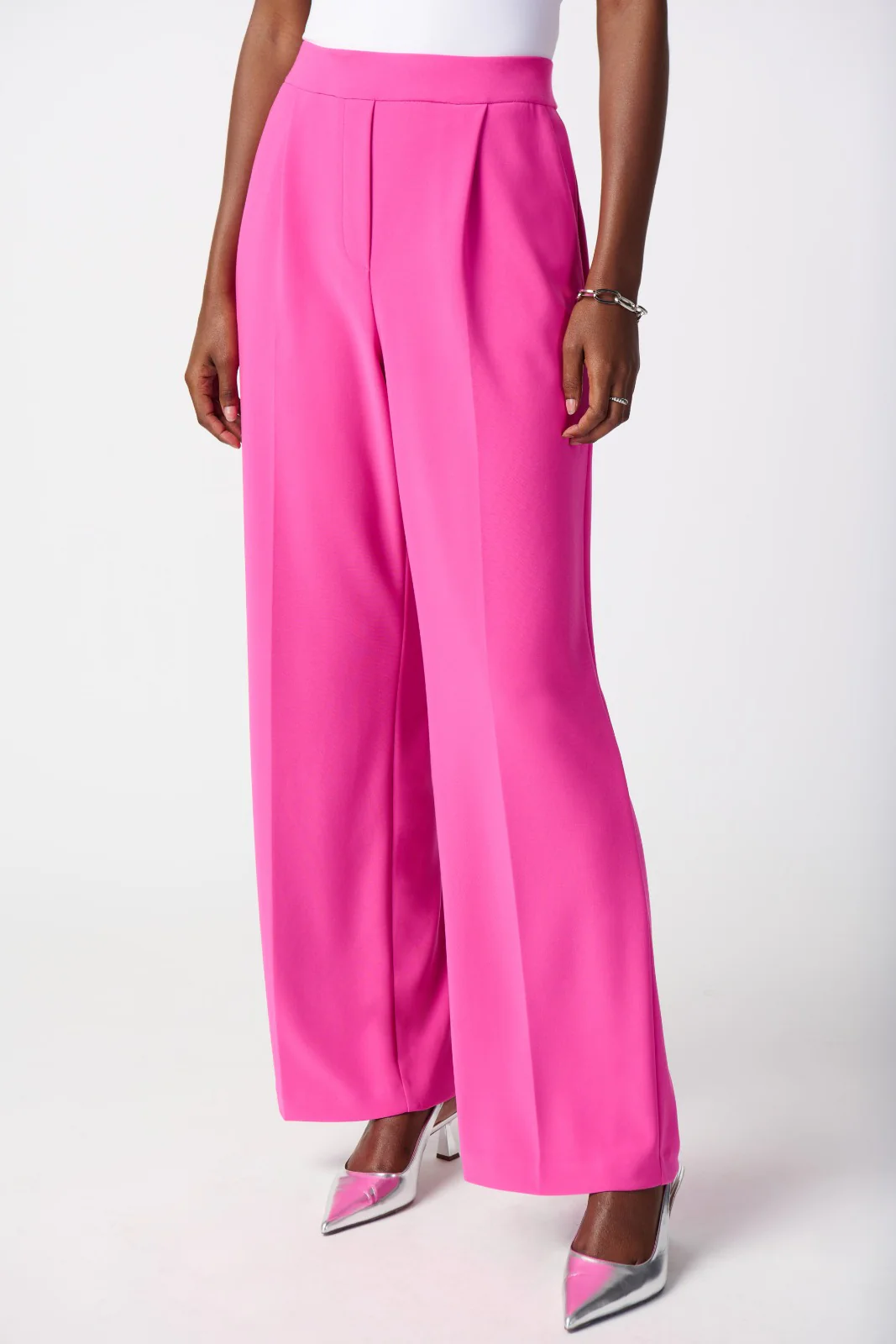 Joseph Ribkoff Ultra Pink Wide-Leg Pants Style 241095