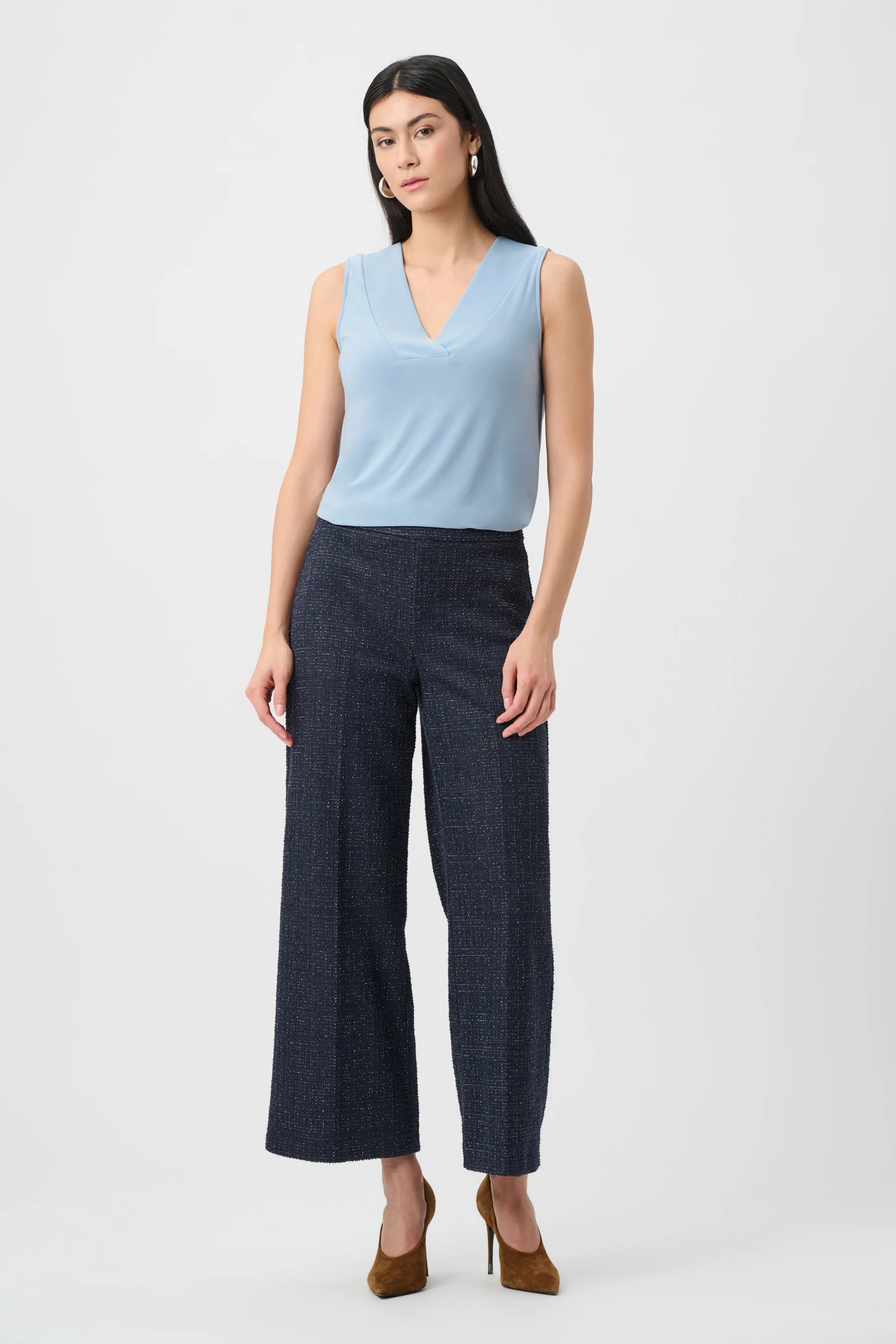 Joseph Ribkoff V-Neck Silky Knit Tank Top Style 241239F26 - Image 2