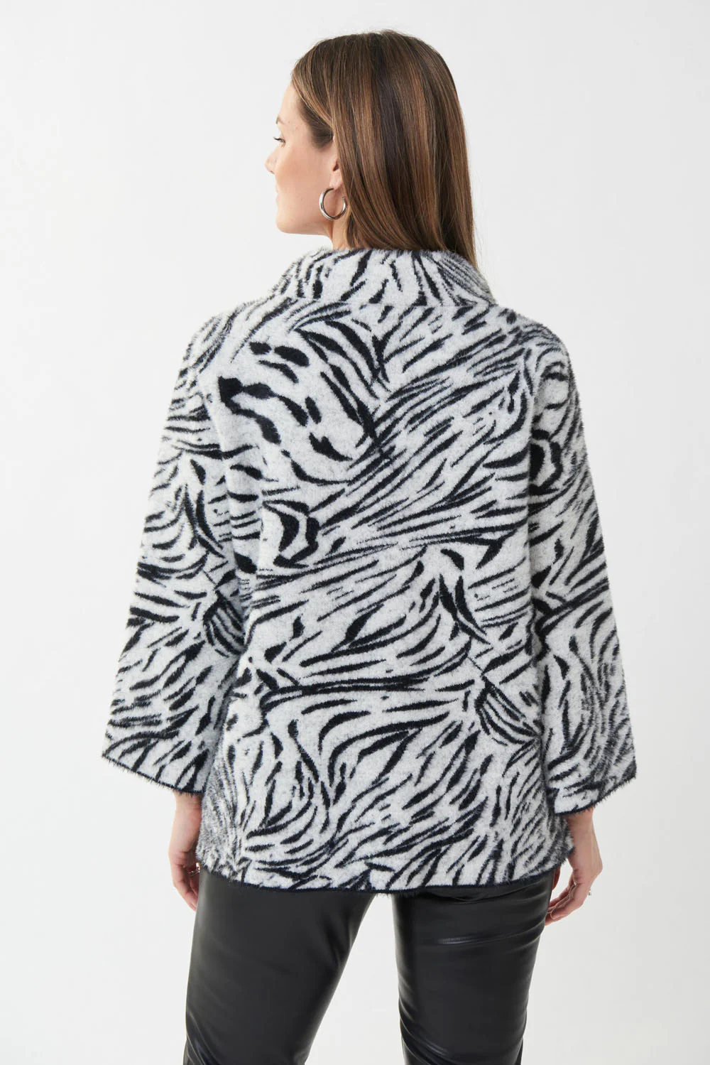Joseph Ribkoff Vanilla/Black Jacket Style 223967 - Image 5