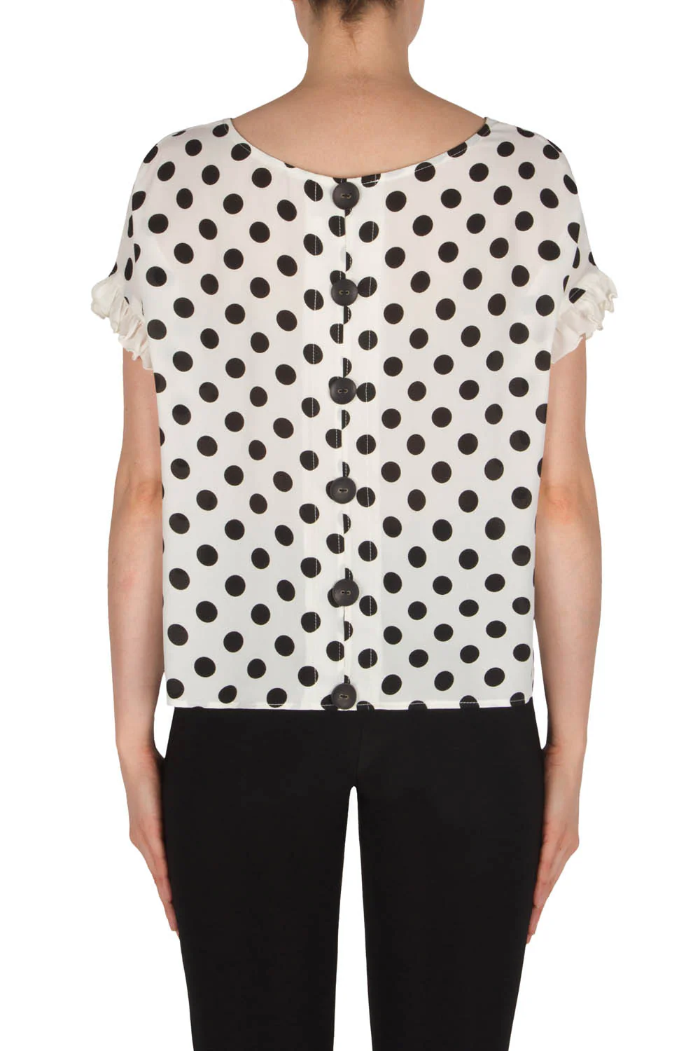 Joseph Ribkoff Vanilla/Black Top Style 182771 - Image 2