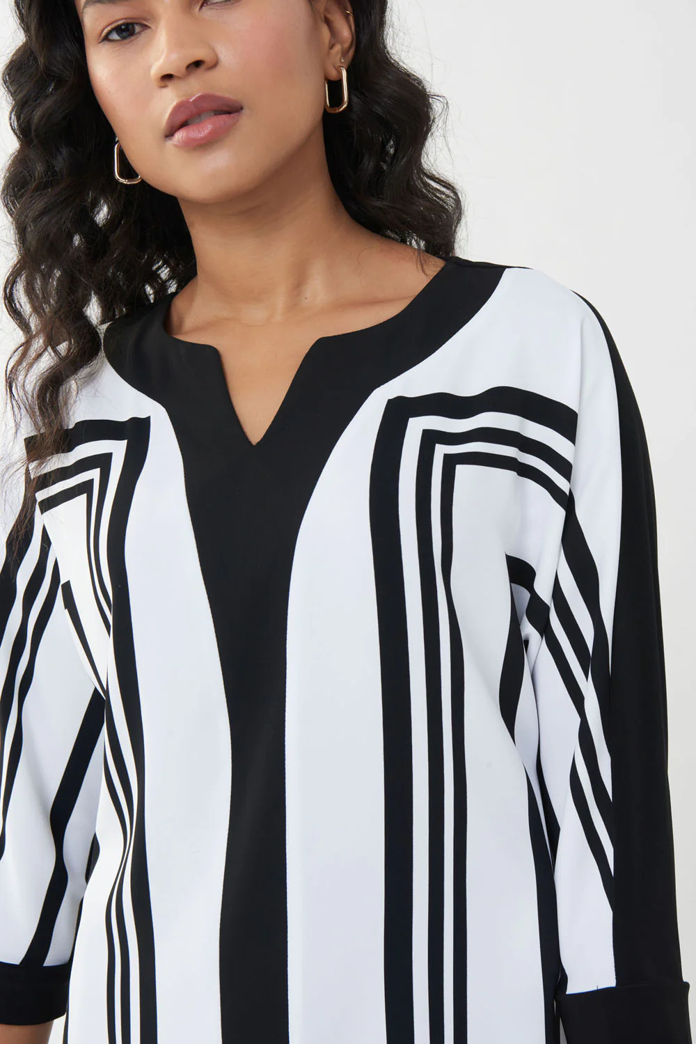 Joseph Ribkoff Vanilla/Black Top Style 223134 - Image 2