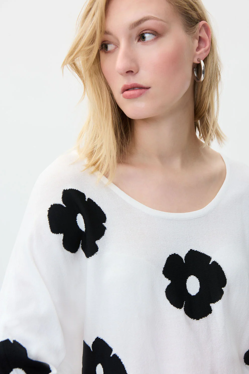 Joseph Ribkoff Vanilla/Black Top Style 231946 - Image 2