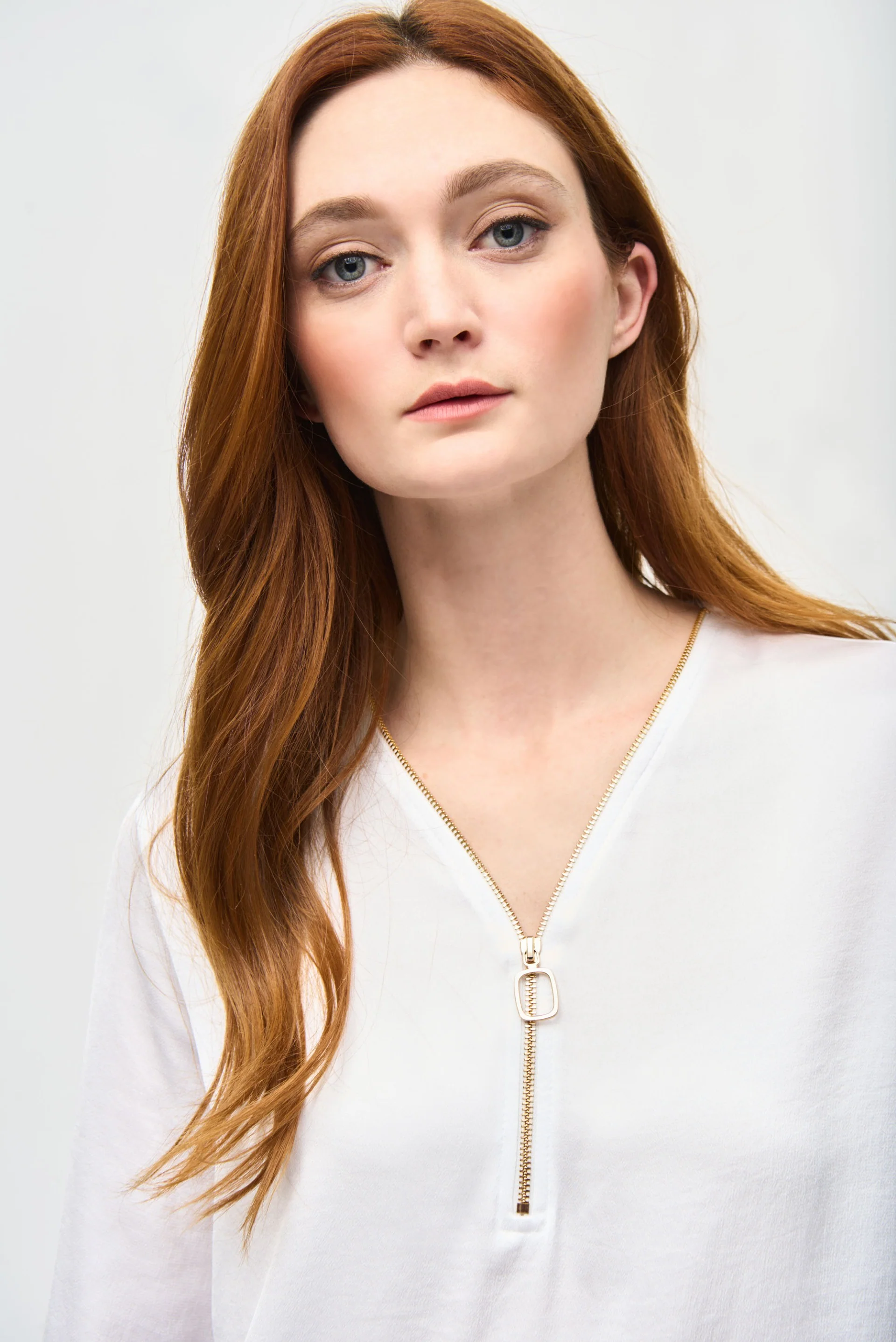 Joseph Ribkoff Vanilla Boxy Top With Ruffled Sleeves Style 243285 - Image 3