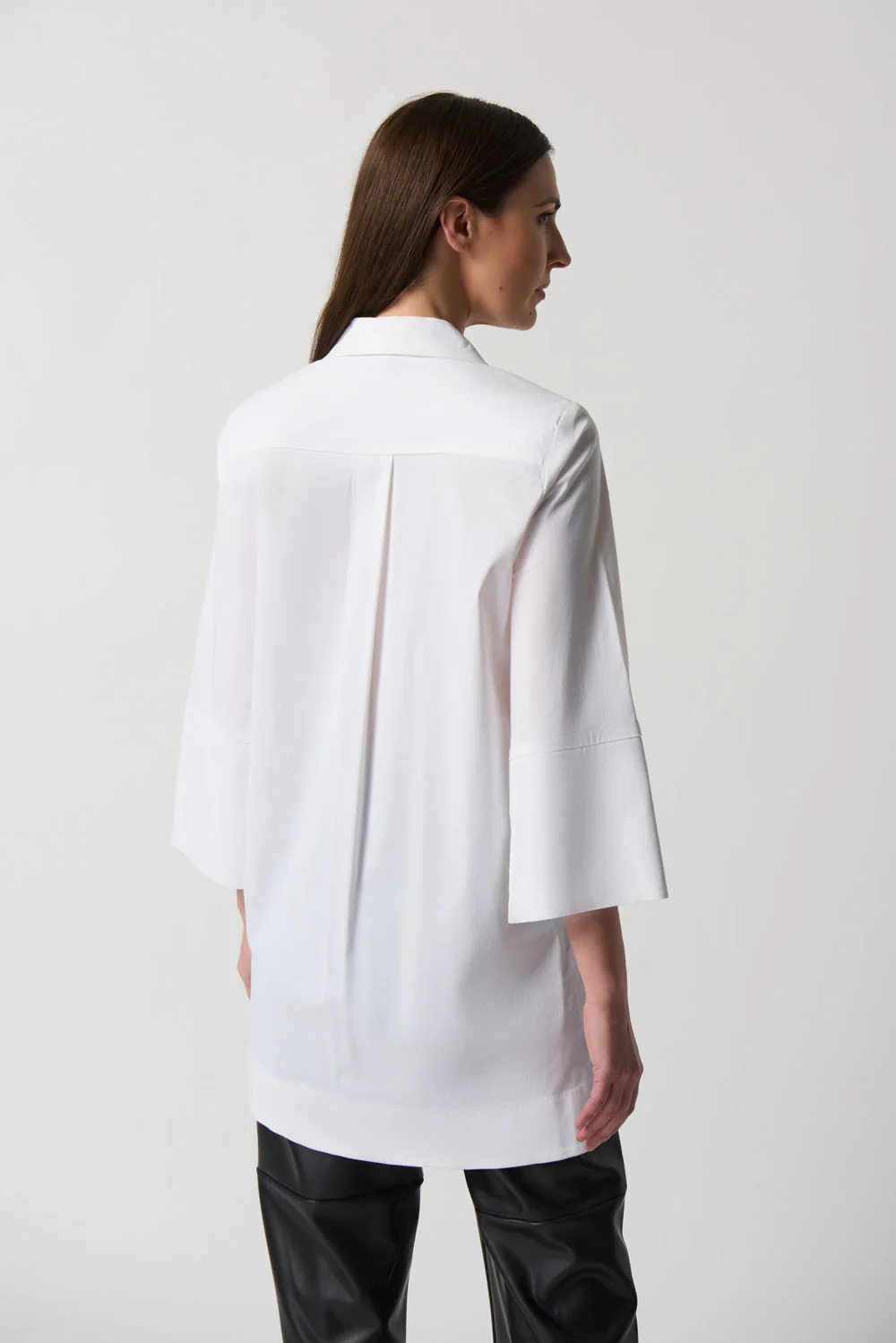 Joseph Ribkoff Vanilla Button-Down Boxy Blouse Style 233029 - Image 4