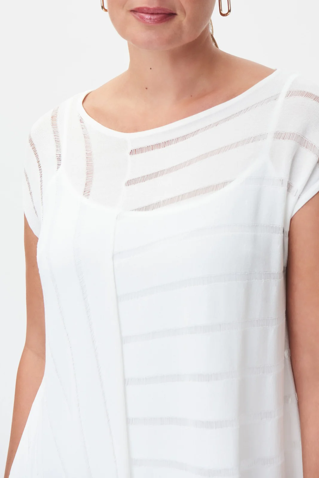 Joseph Ribkoff Vanilla Knit 2 Piece Tunic Style 232925 - Image 2