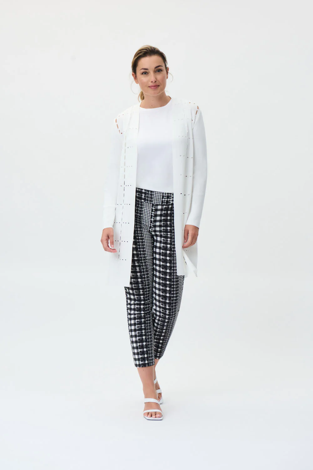 Joseph Ribkoff Vanilla Knit Coverup Style 231947 - Image 4