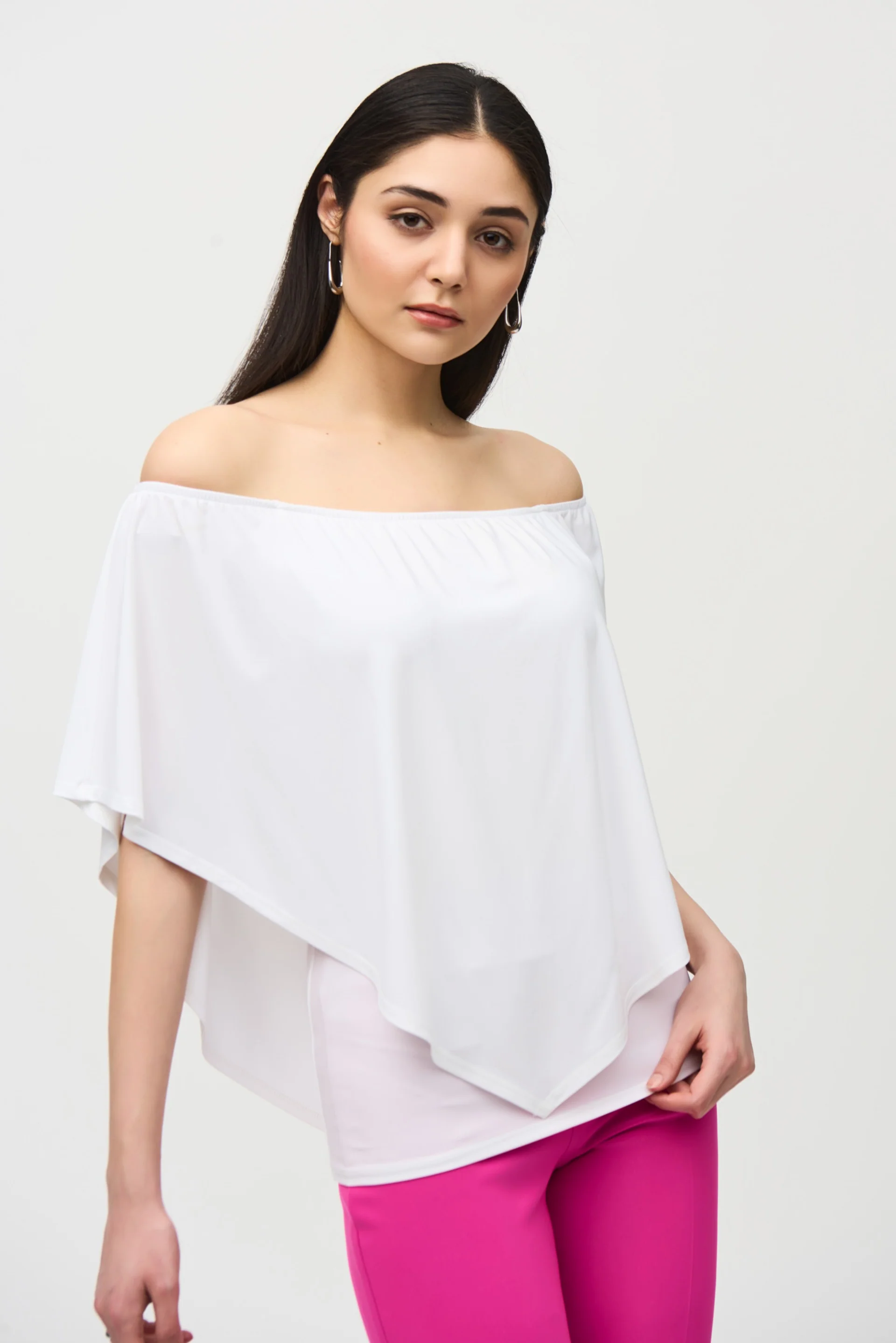 Joseph Ribkoff Vanilla Layered Top Style 242174 - Image 2