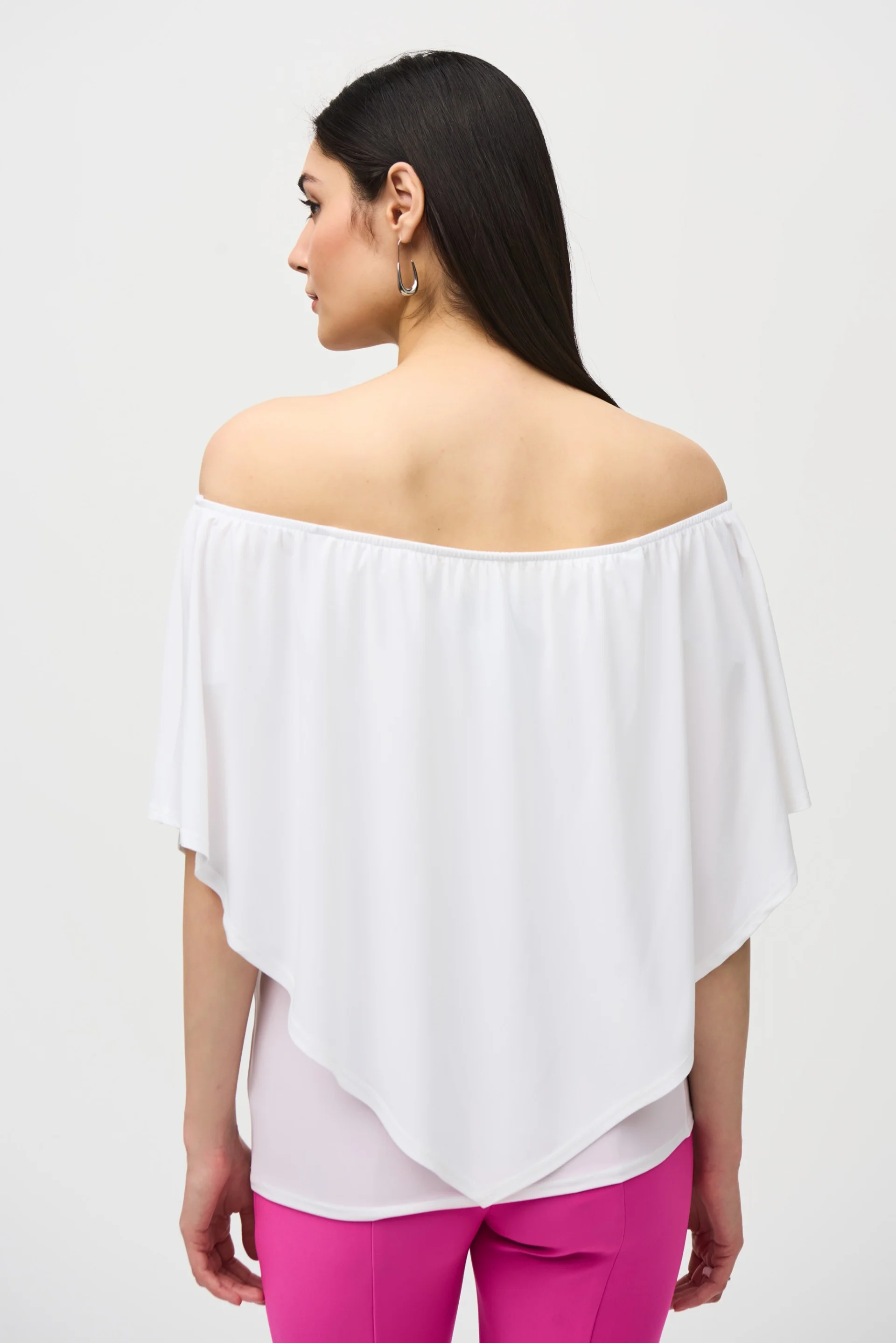 Joseph Ribkoff Vanilla Layered Top Style 242174 - Image 3