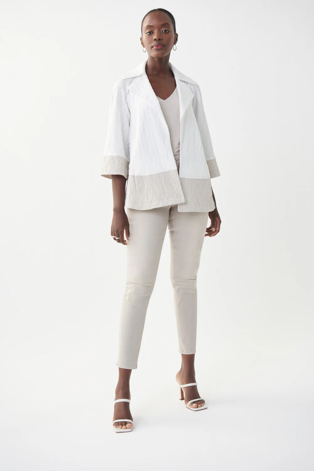 Joseph Ribkoff Vanilla/Moonstone Blazer Style 222224