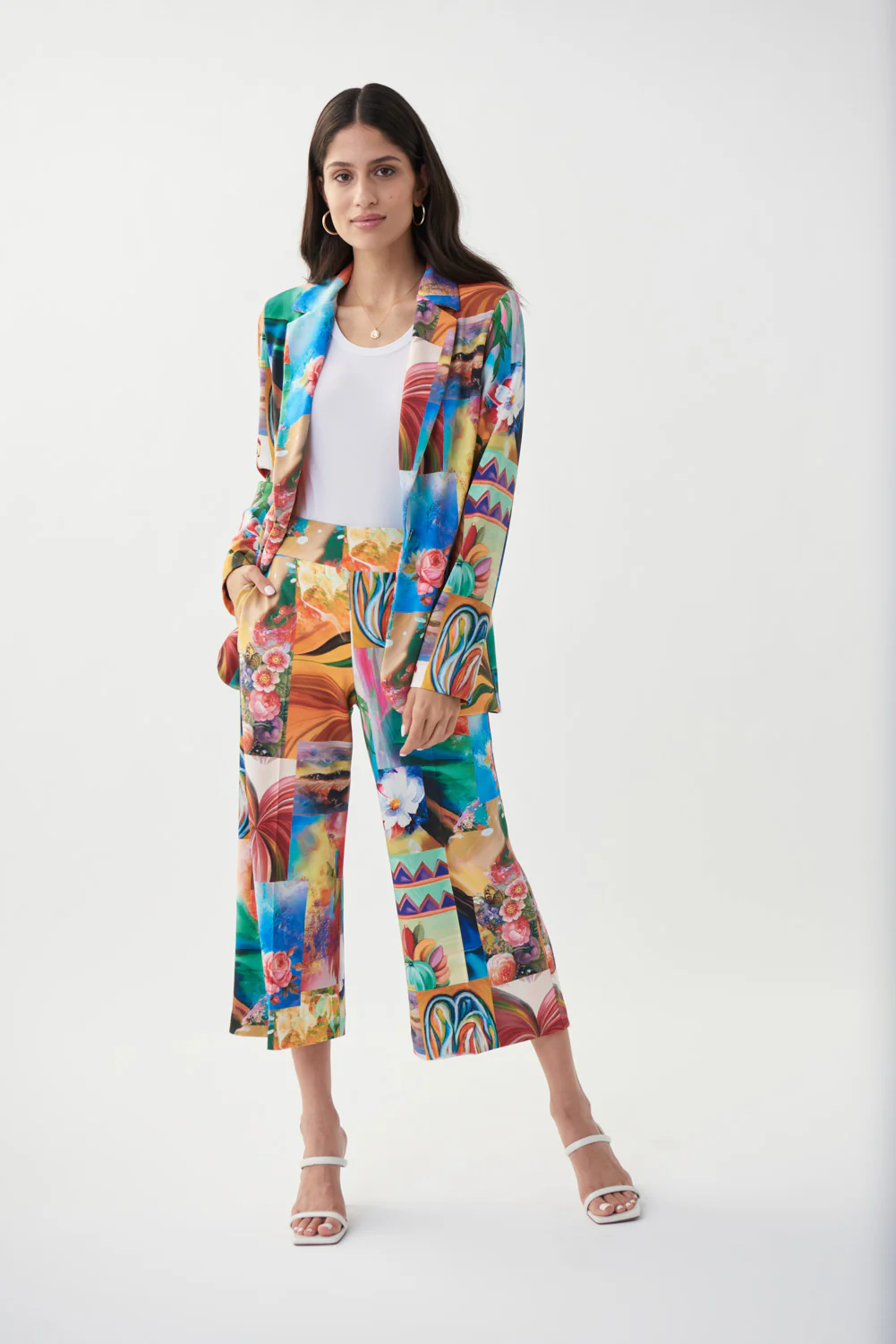 Joseph Ribkoff Vanilla/Multi Blazer Style 222225