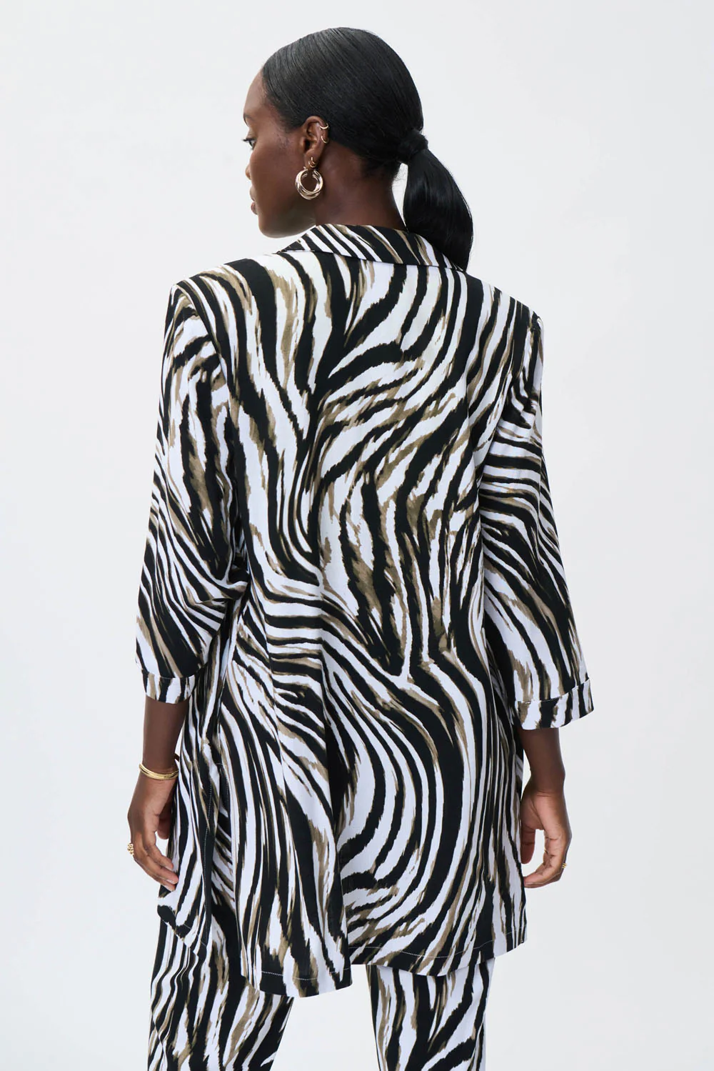 Joseph Ribkoff Vanilla/Multi Blazer Style 231139 - Image 3