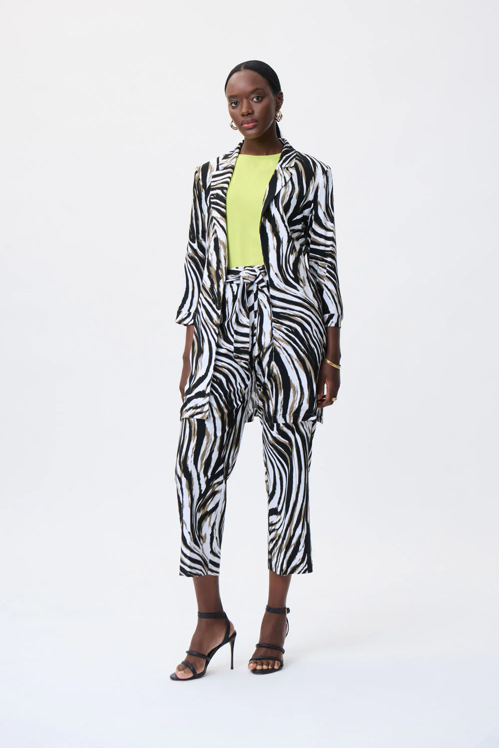 Joseph Ribkoff Vanilla/Multi Blazer Style 231139 - Image 4