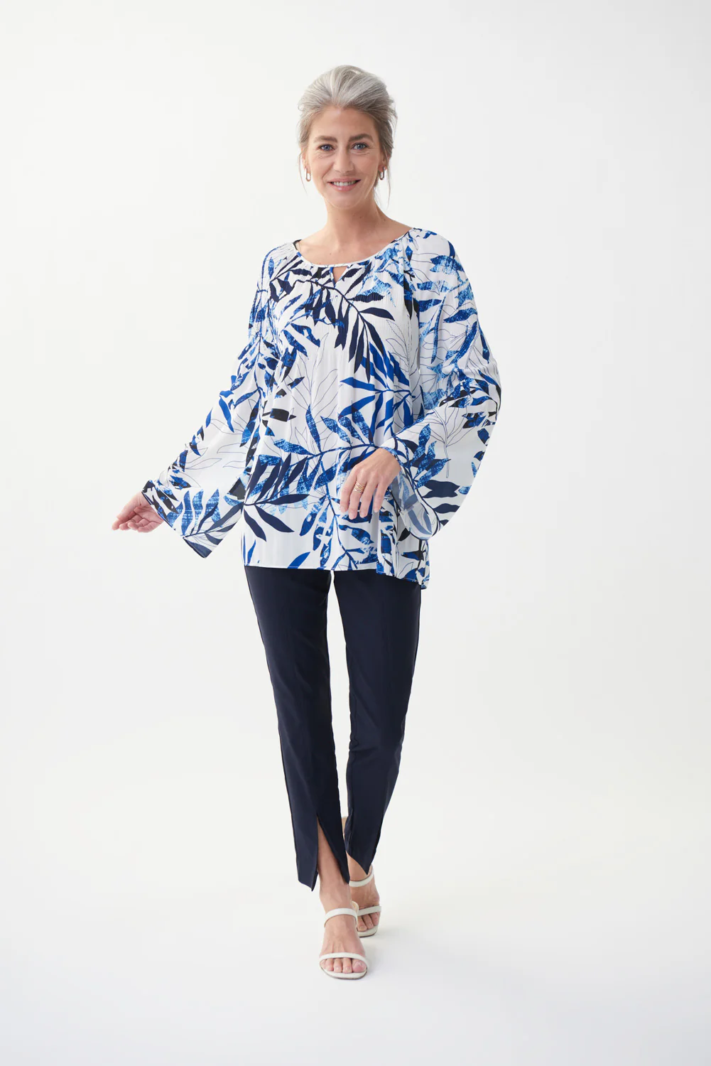 Joseph Ribkoff Vanilla/Multi Blouse Style 222914