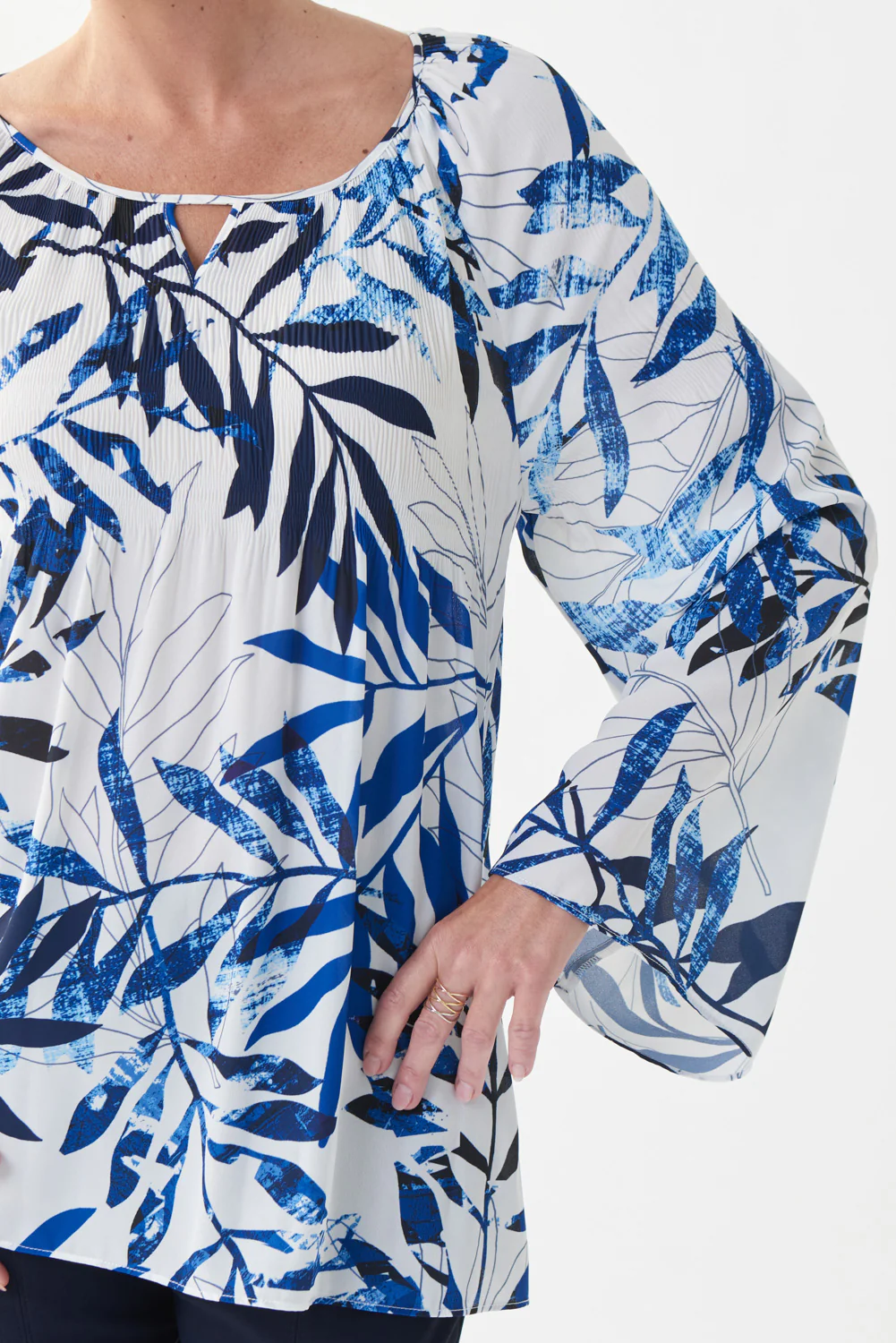 Joseph Ribkoff Vanilla/Multi Blouse Style 222914 - Image 2