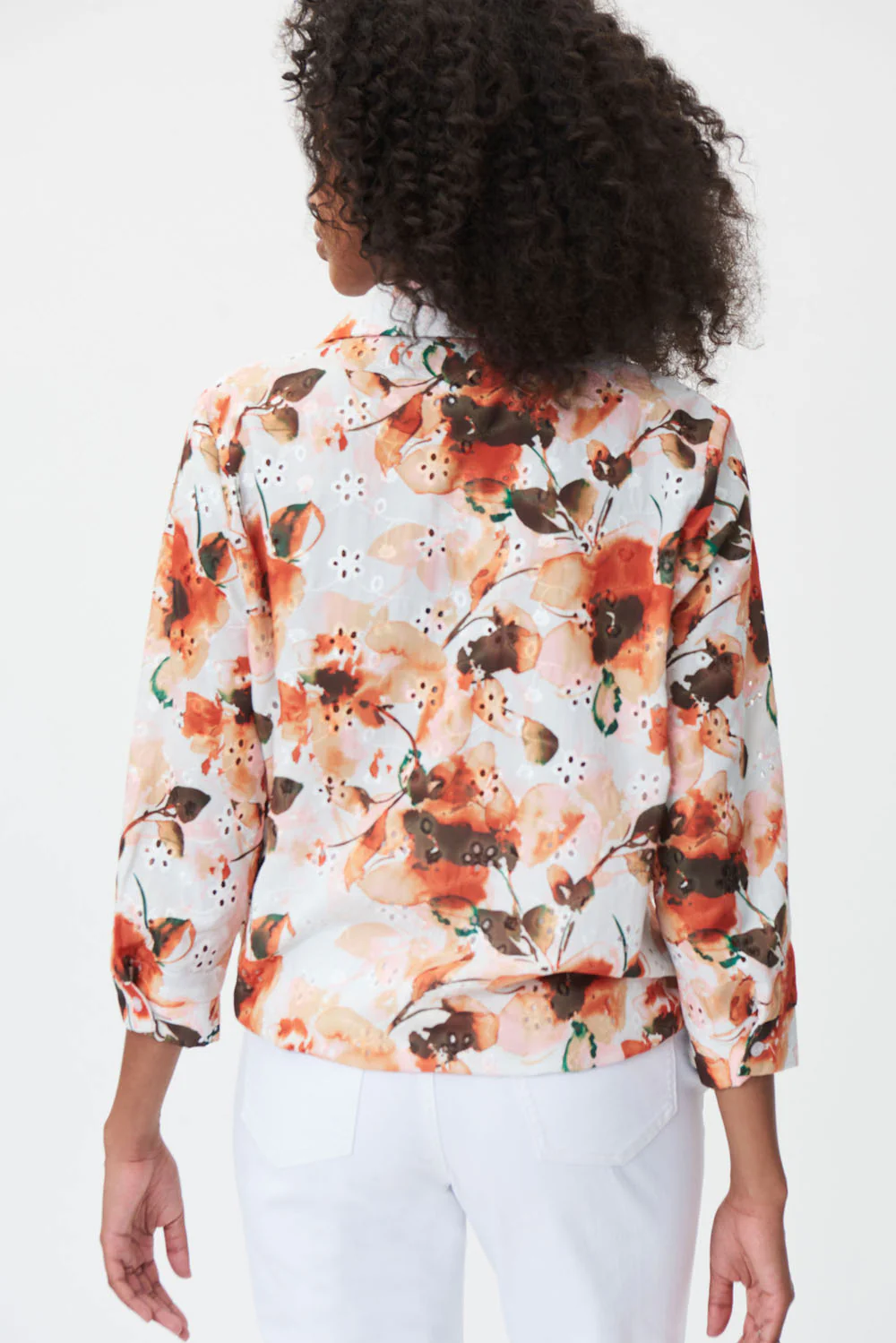 Joseph Ribkoff Vanilla/Multi Blouse Style 232218 - Image 3
