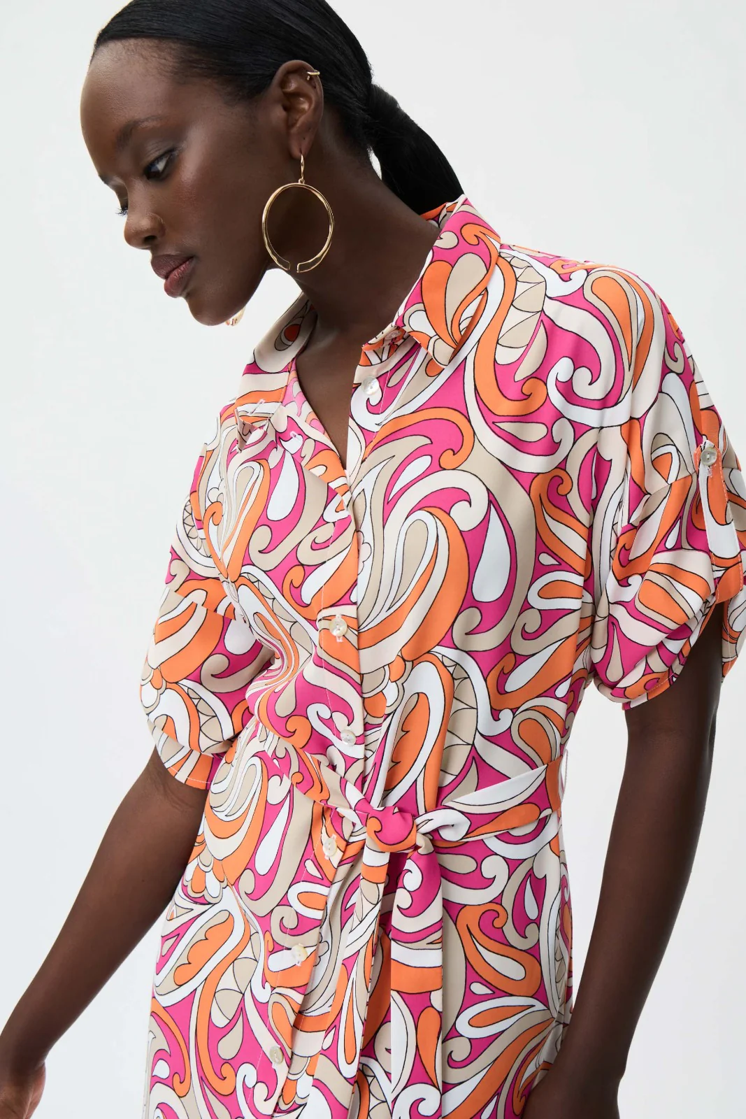 Joseph Ribkoff Vanilla/Multi Dress 232114 - Image 2
