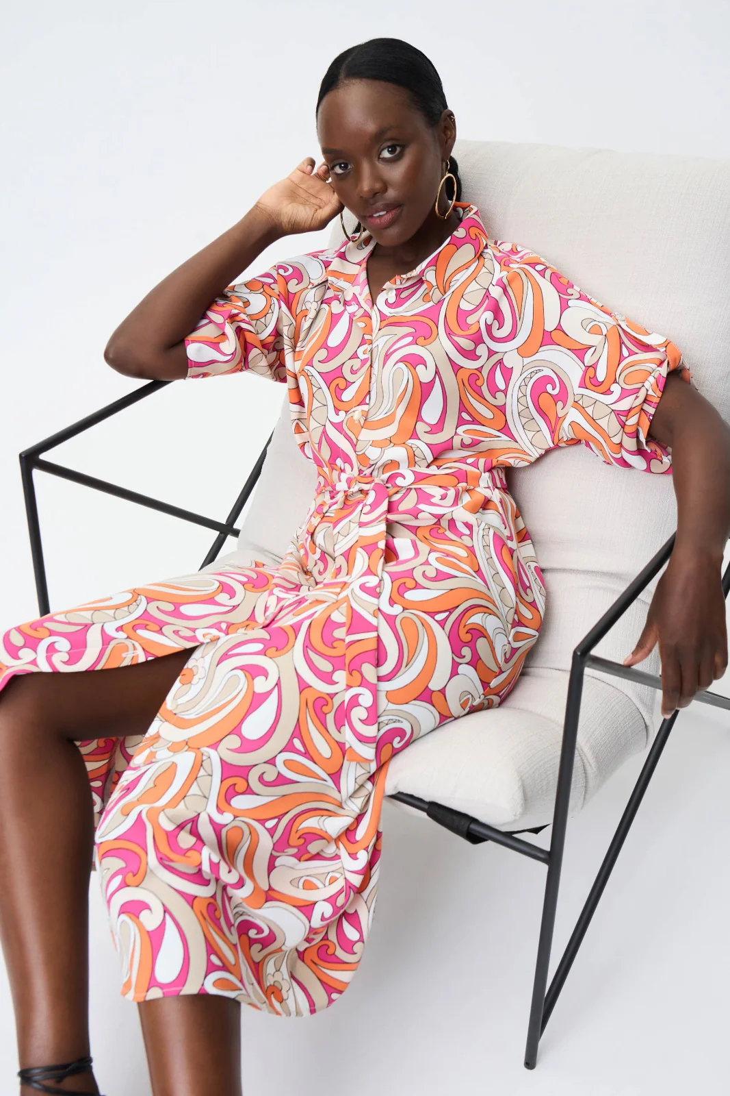 Joseph Ribkoff Vanilla/Multi Dress 232114 - Image 3