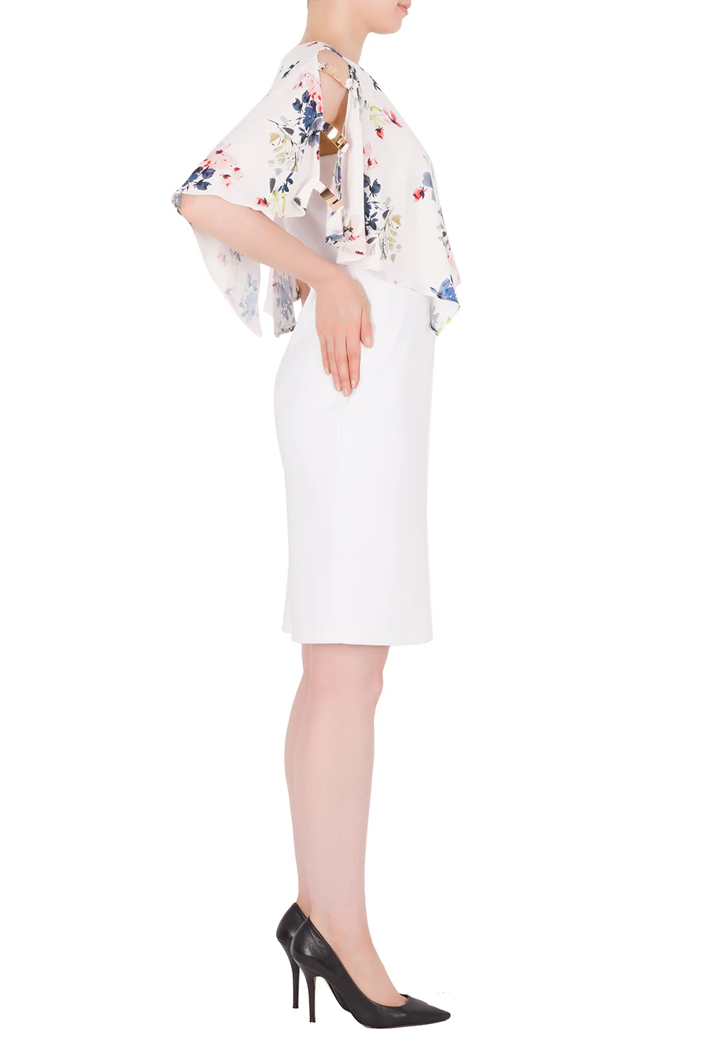 Joseph Ribkoff Vanilla/Multi Dress Style 191625 - Image 3