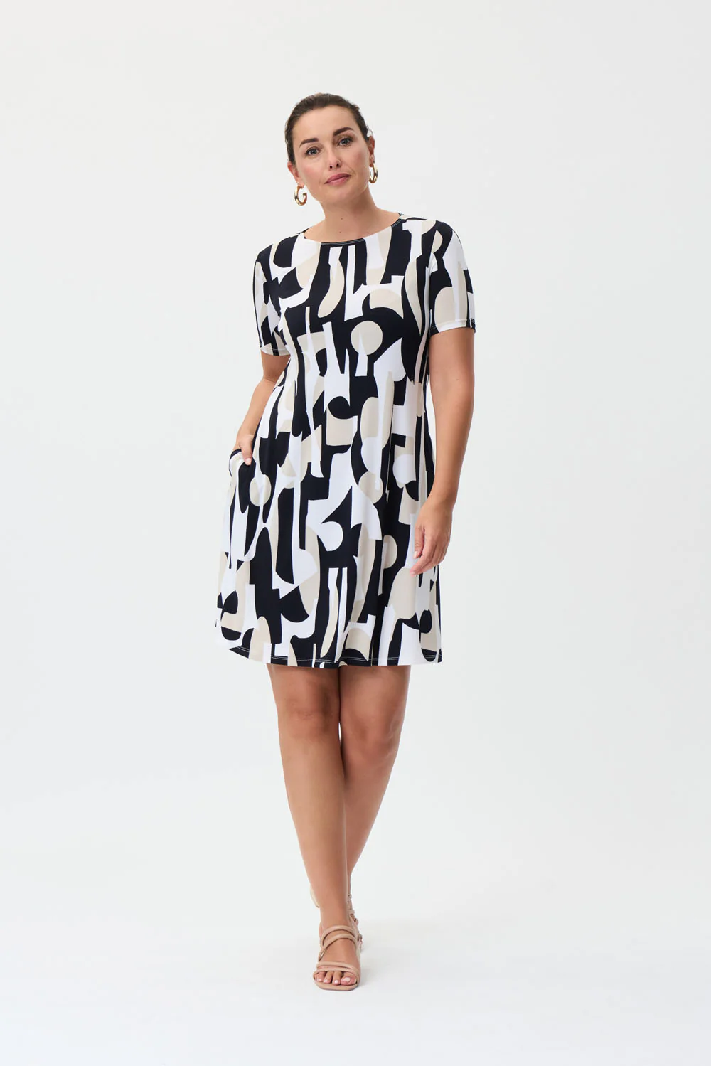 Joseph Ribkoff Vanilla/Multi Dress Style 232270
