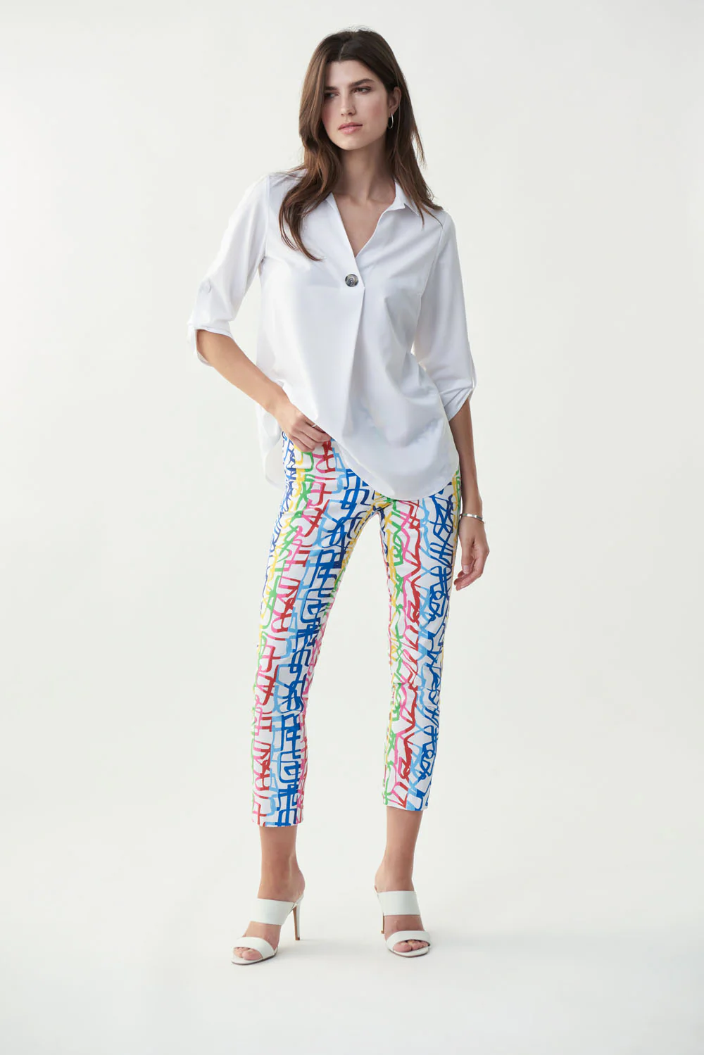 Joseph Ribkoff Vanilla/Multi Pants Style 221090 - Image 2