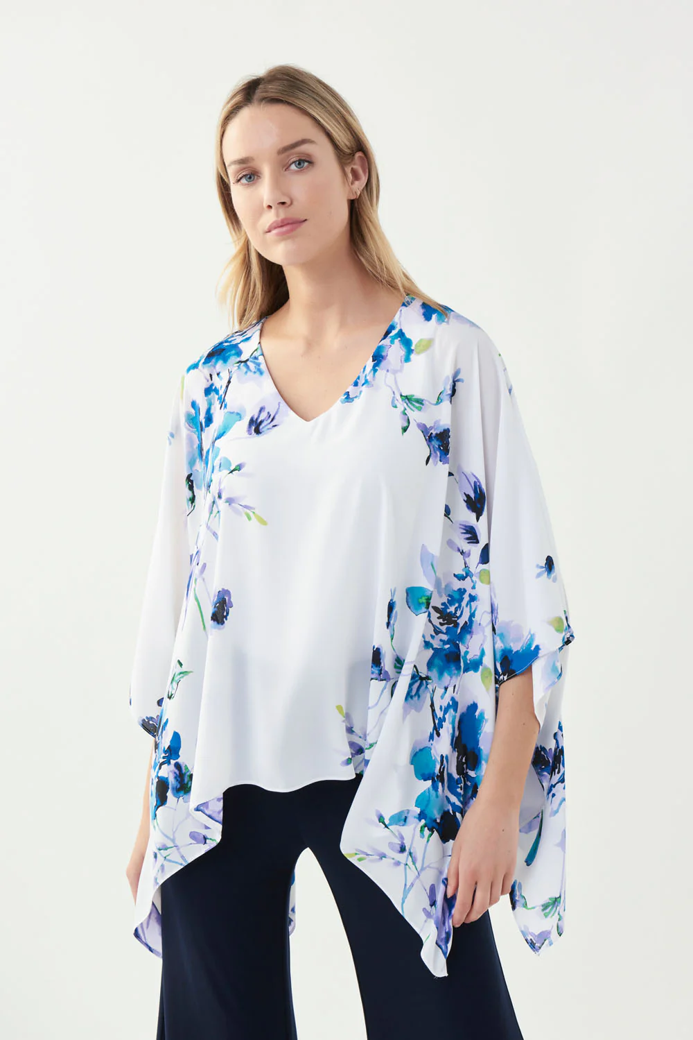 Joseph Ribkoff Vanilla/Multi Top Style 221382 - Image 2