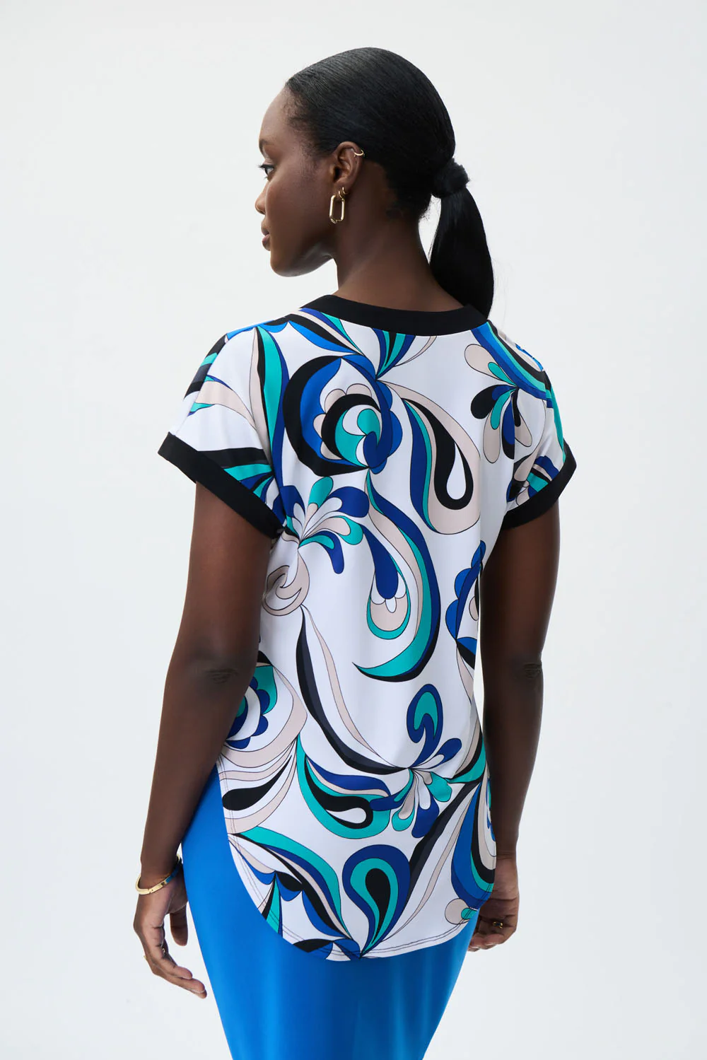 Joseph Ribkoff Vanilla/Multi Top Style 231302 - Image 3