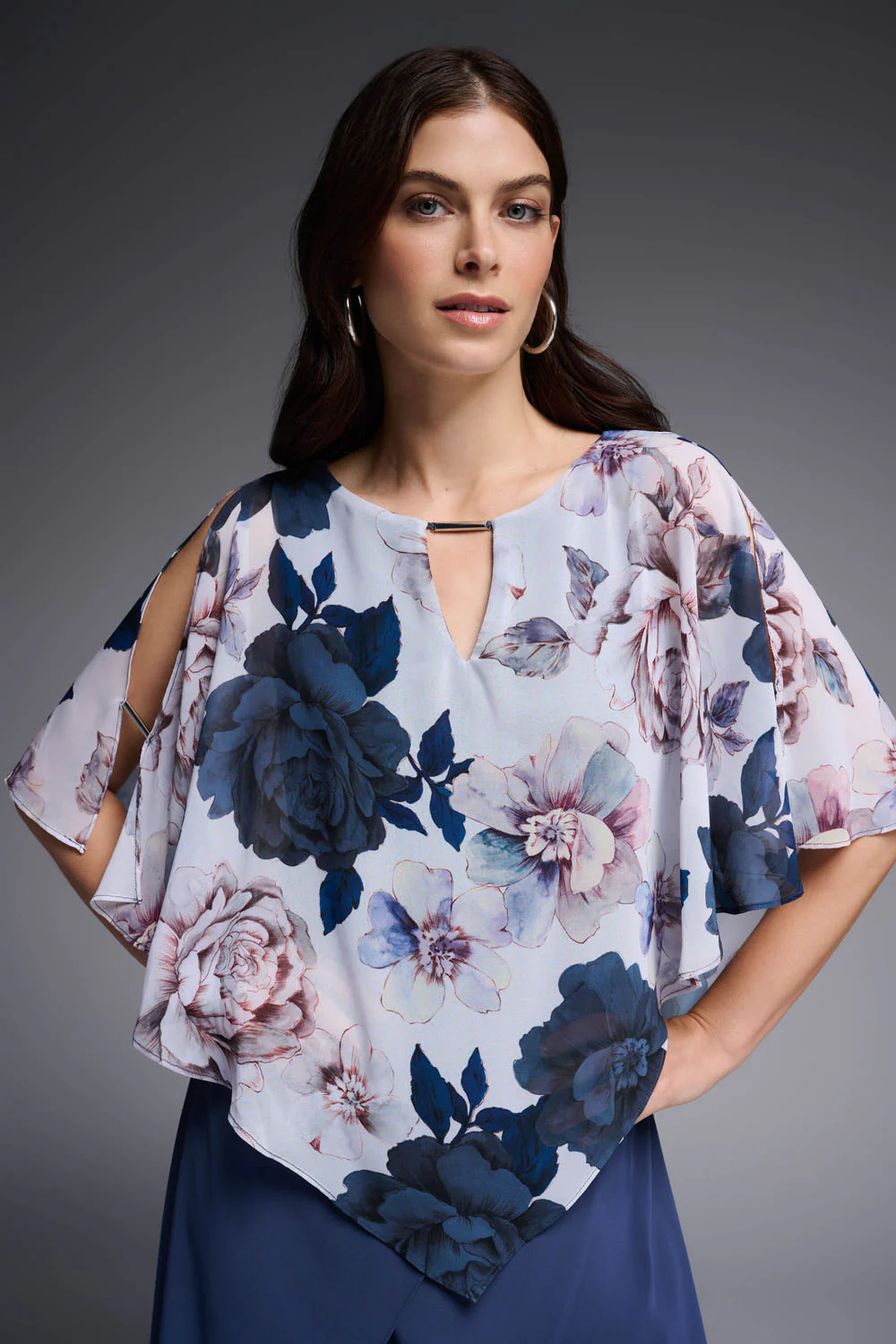 Joseph Ribkoff Vanilla/Multi Top Style 231759