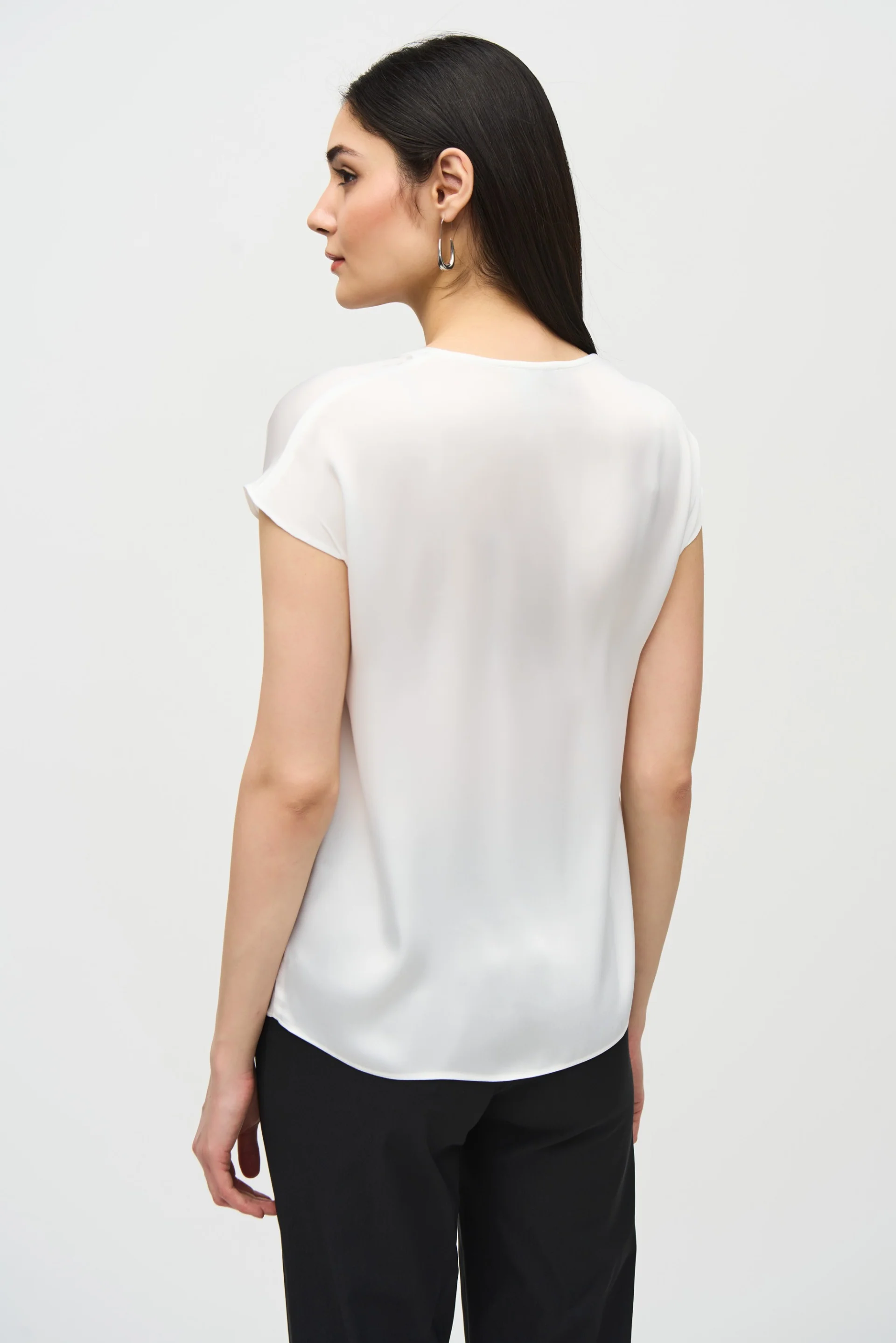 Joseph Ribkoff Vanilla Short Sleeve Top Style 242123 - Image 2