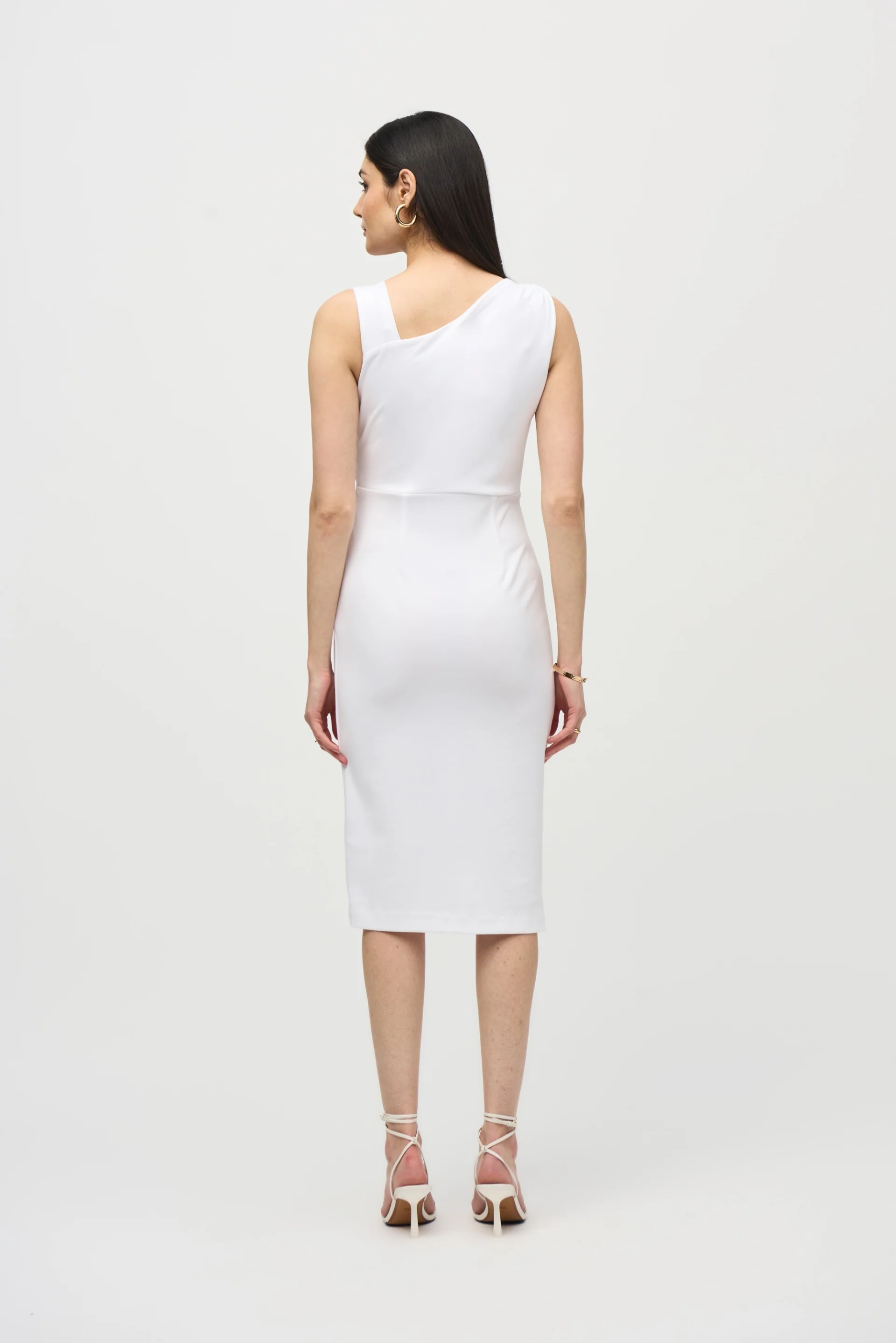 Joseph Ribkoff Vanilla Sleeveless Sheath Dress Style 242234 - Image 3