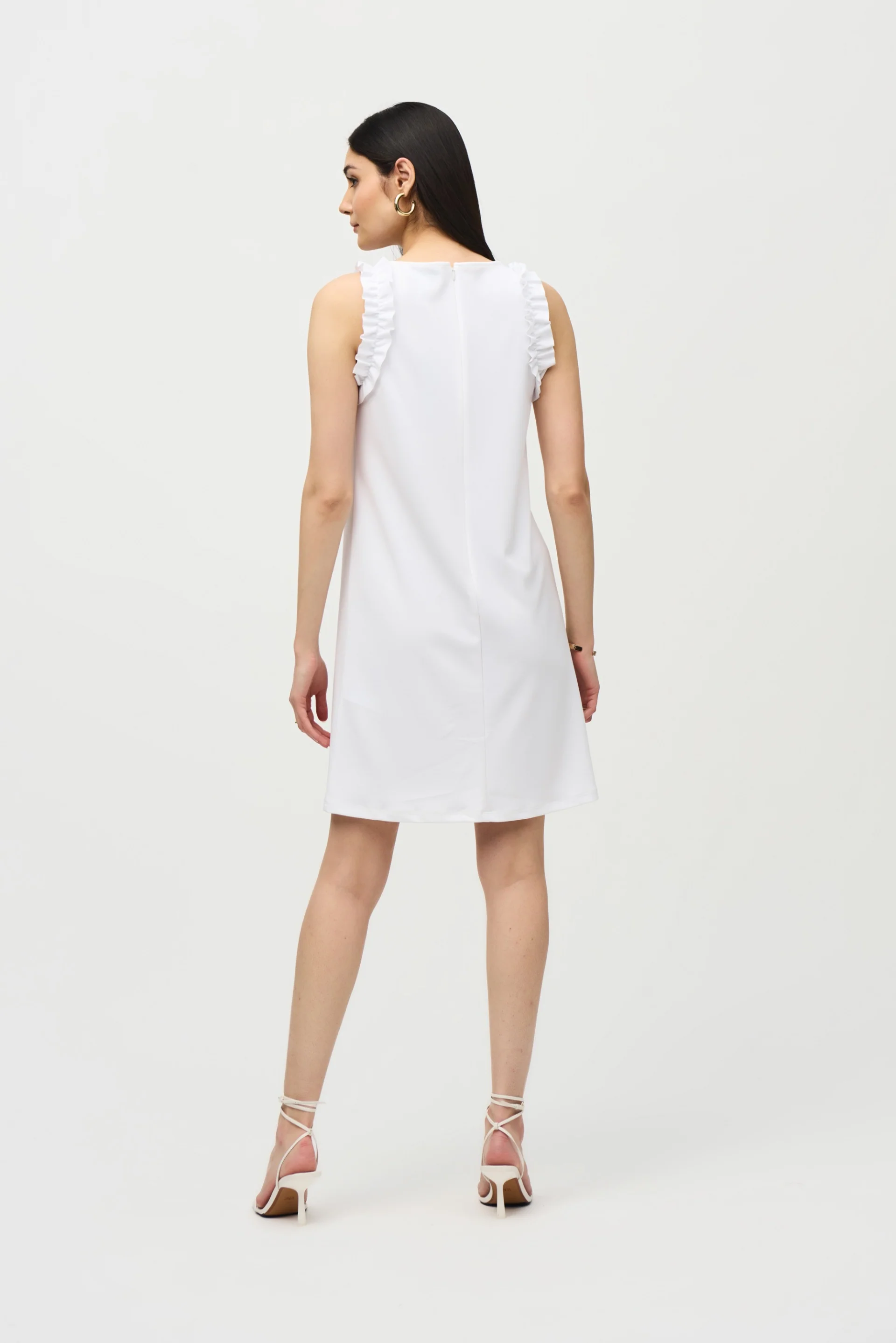 Joseph Ribkoff Vanilla Sleeveless Straight Dress Style 242115 - Image 3