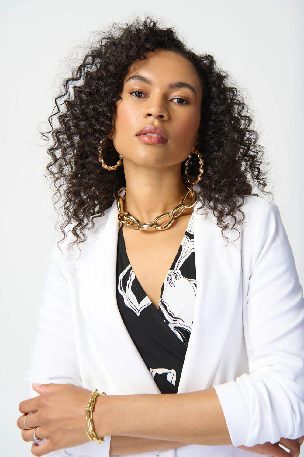 Joseph Ribkoff Vanilla Straight Blazer Style 231064 - Image 3