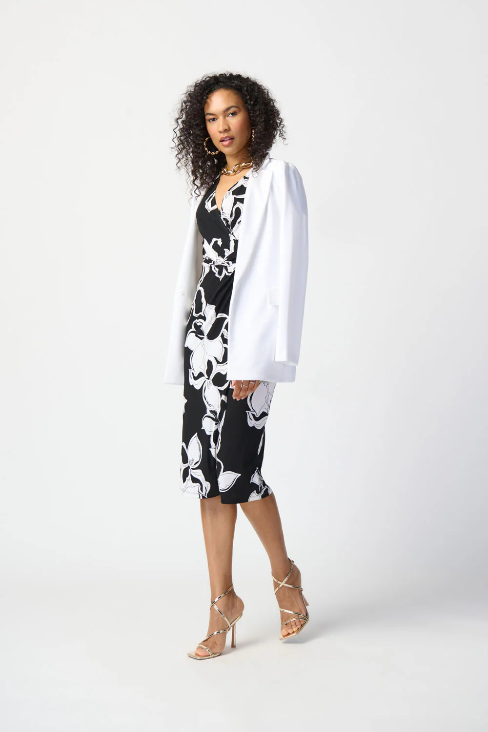 Joseph Ribkoff Vanilla Straight Blazer Style 231064 - Image 4