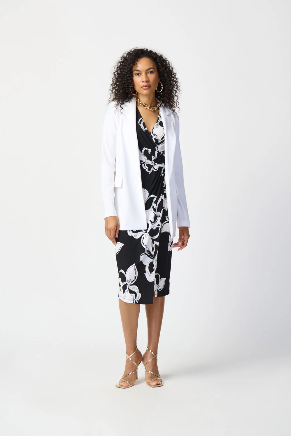 Joseph Ribkoff Vanilla Straight Blazer Style 231064 - Image 5