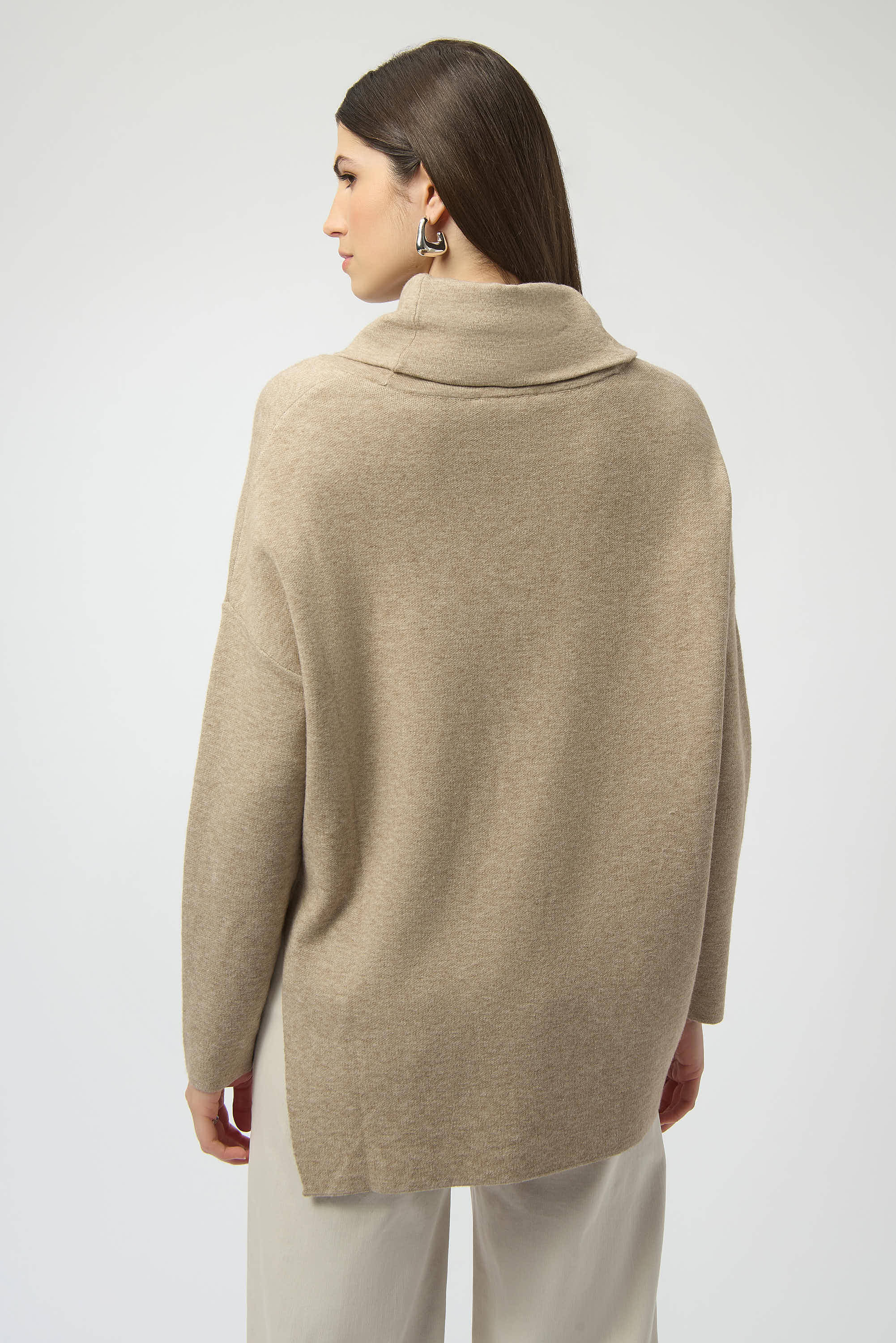 Joseph Ribkoff Cowl Neck Asymmetrical Pullover Style 253913 - Image 3