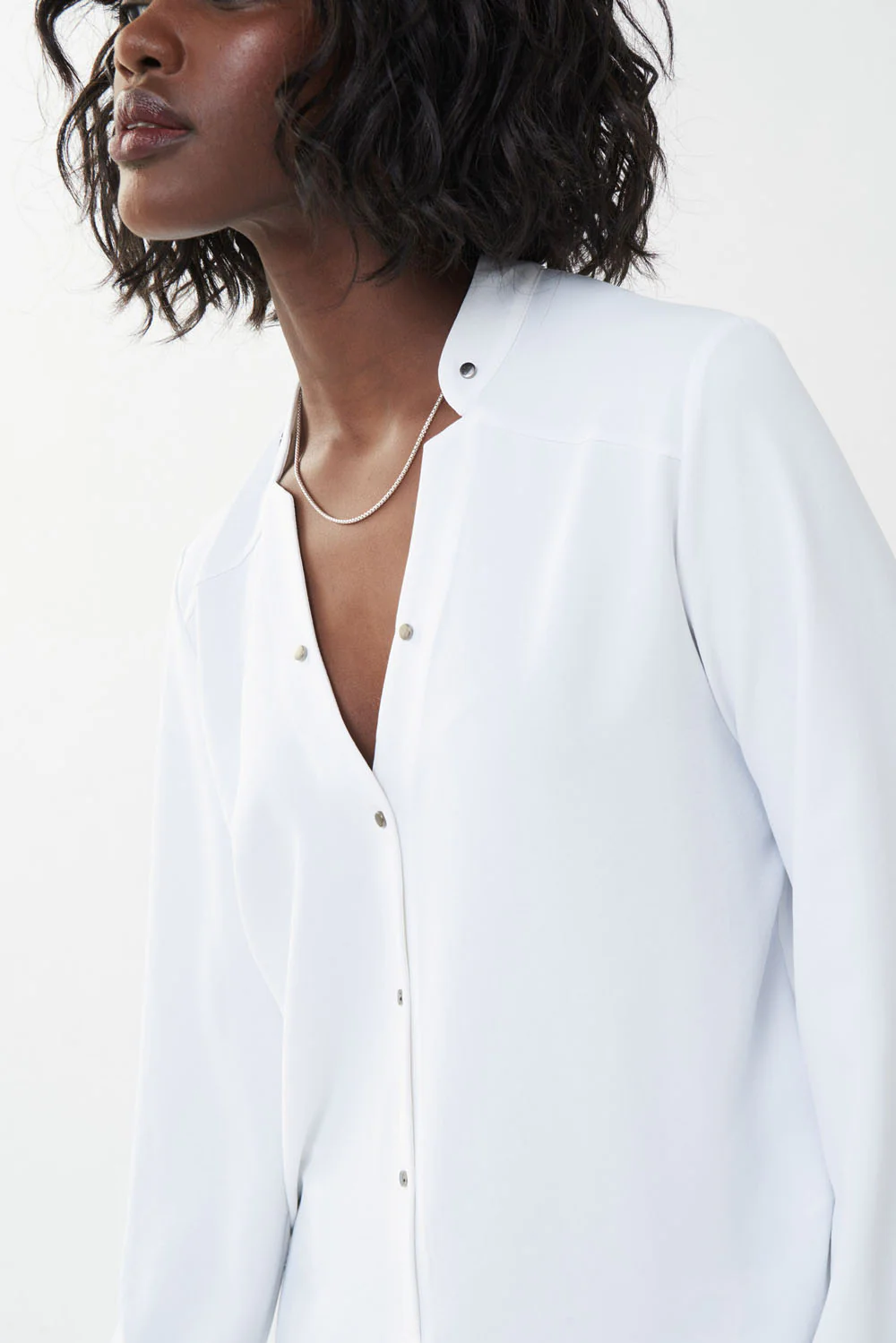 Joseph Ribkoff Vanilla Woven Top Style 223054 - Image 2