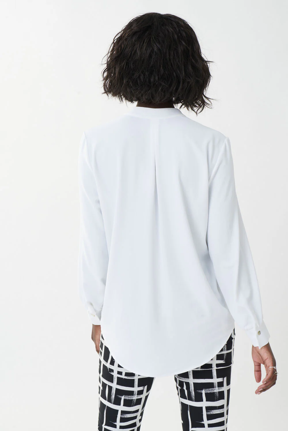 Joseph Ribkoff Vanilla Woven Top Style 223054 - Image 3