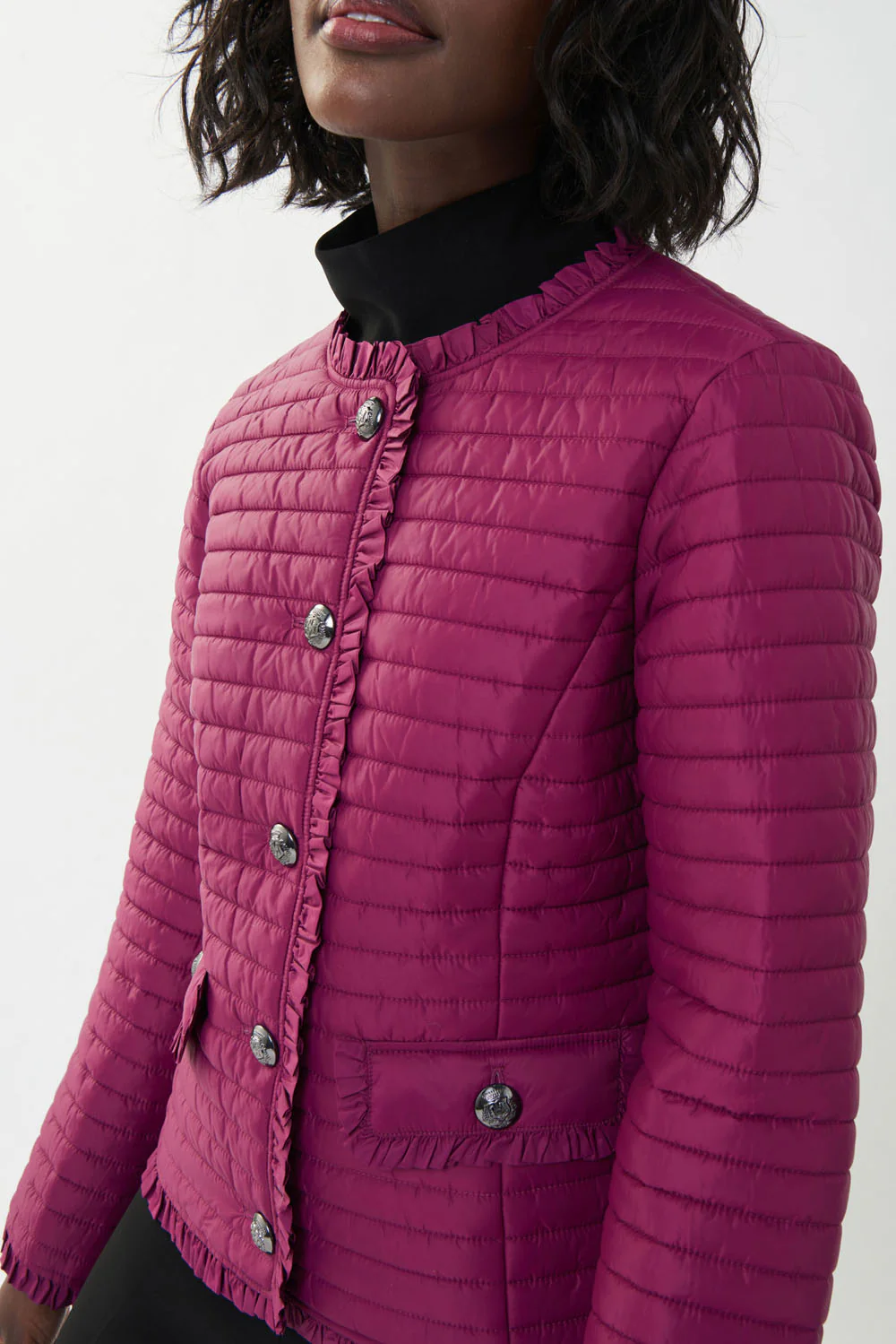 Joseph Ribkoff Vineyard Quilted Puffer Jacket Style 223908 - Image 3